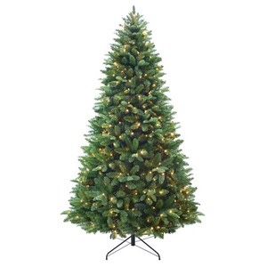 Holiday Time 7.5 ft Pre-Lit Amherst Spruce Green Artificial Christmas Tree, 400