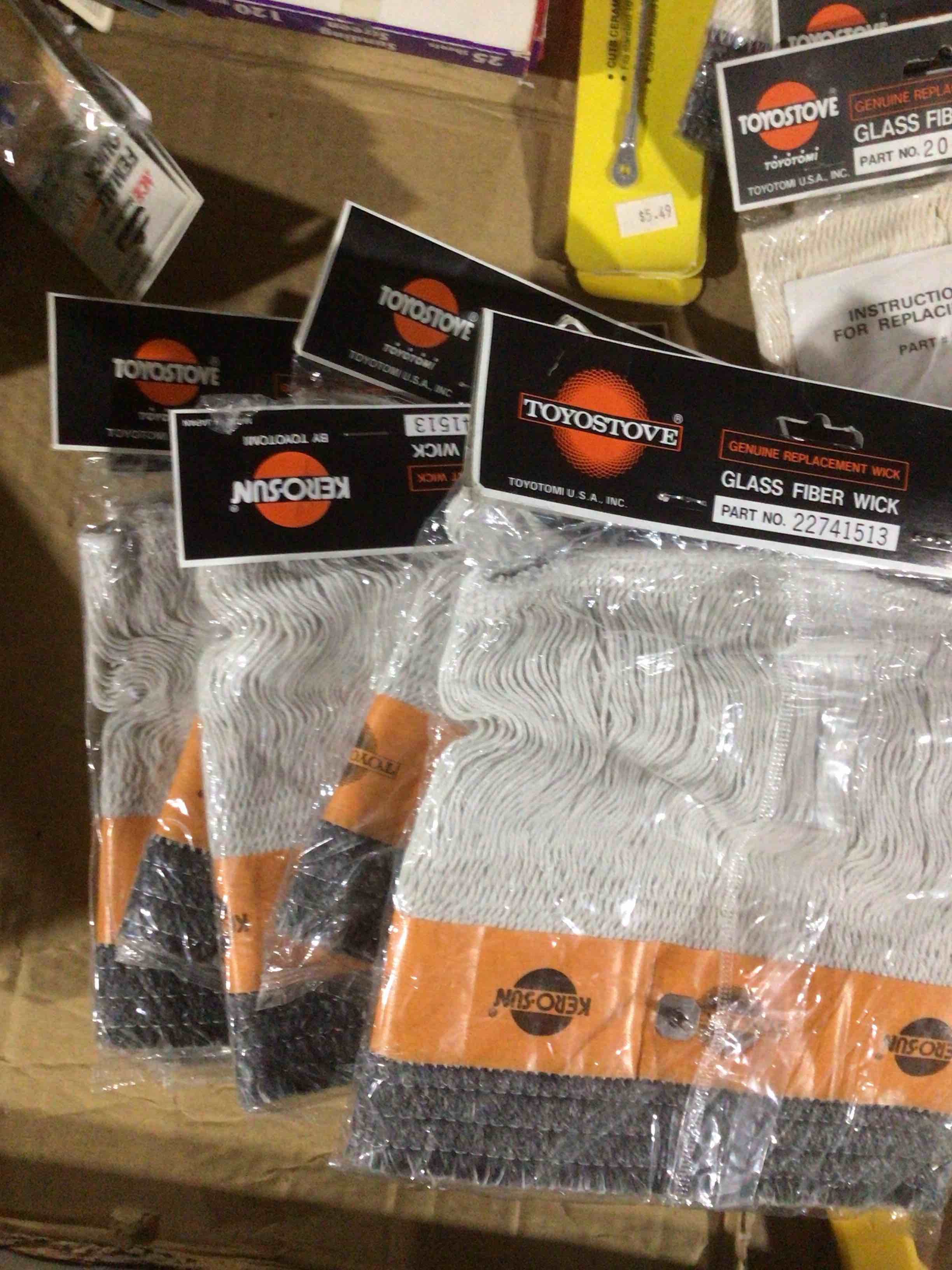 Pack of 6 Toyostove Kero-Sun 22741513 Genuine Glass Fiber Replacement Wick By Toyotomi NOS