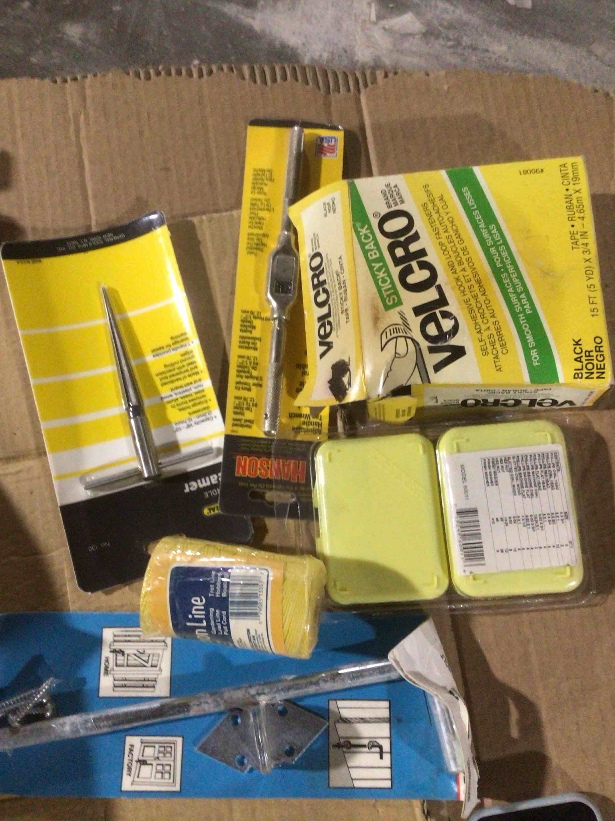 box lot of miscellaneous items