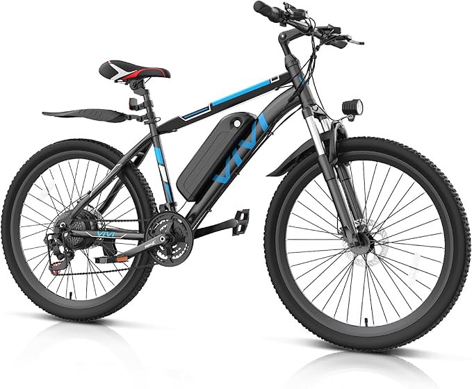 (2 Box)Vivi Electric Bike for Adults, Peak 1000W Ebike 26" Electric Mountain Bike, 22MPH Adult Electric Bicycles Commuter Ebike with 48V Battery, Up to 50 Miles, 21 Speed, SGS Certified to UL2849