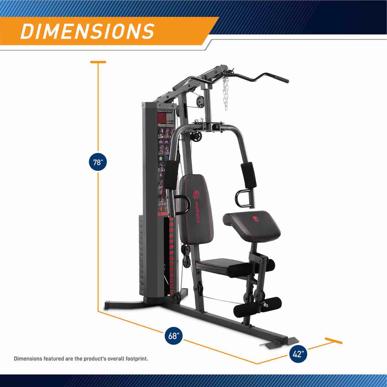 Marcy 150lb Stack Home Gym | MWM-990 (Only Stacks) 2 box