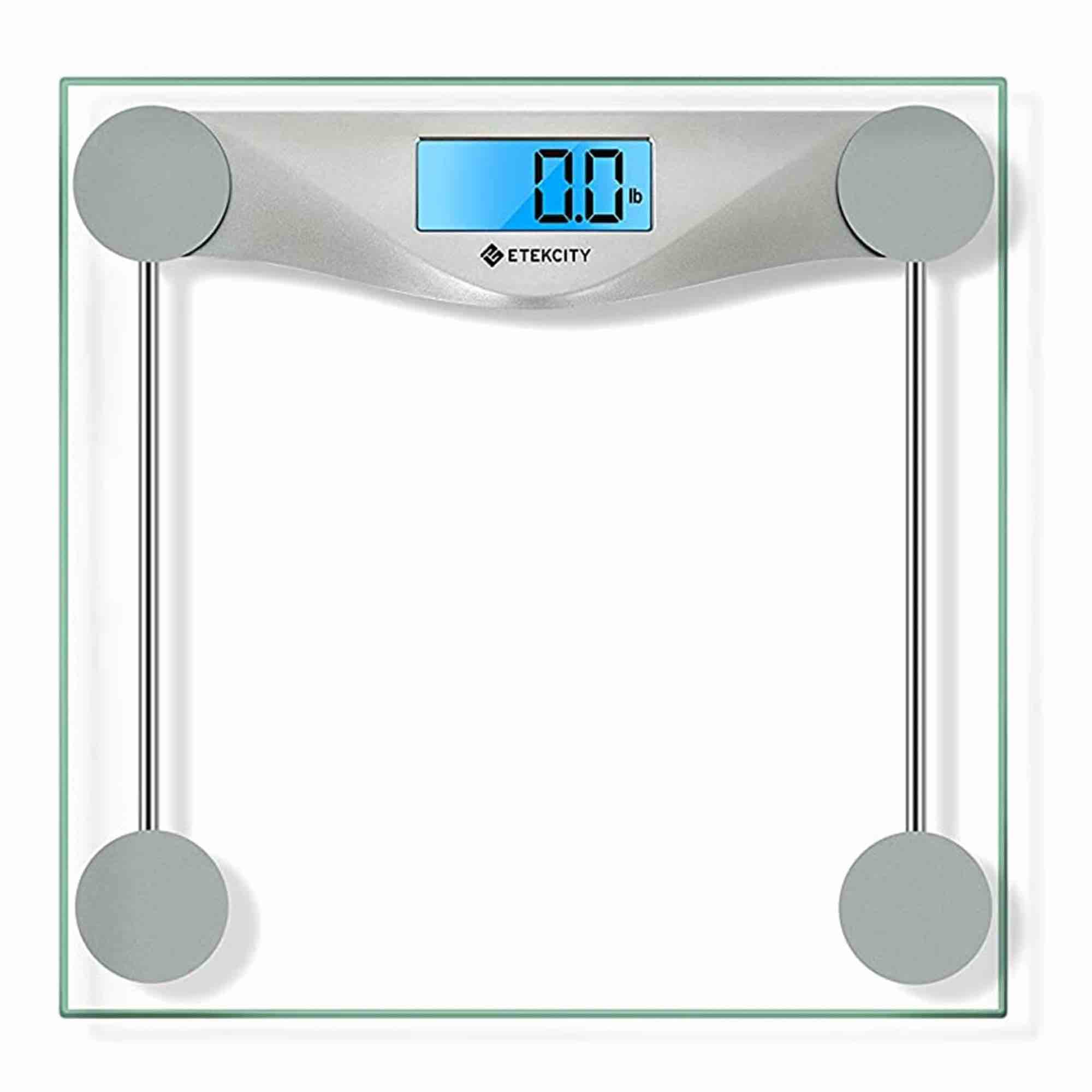 Etekcity Scale for Weight, 400lb Capacity Bathroom Scale with LCD Display, Silver, EB4074C