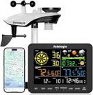 Sainlogic Smart WiFi Weather Stations Wireless Indoor Outdoor SA6 Plus,24/7 AI Weather Forecast by Weatherseed®,APP Alert,Weather Station with Rain Gauge and Wind Speed,2-Year Data Storage?Only 2.4G? Visit the sainlogic Store
