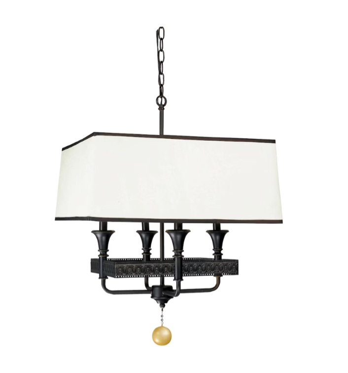 world imports manhattan collection 4-light oiled bronze pendant