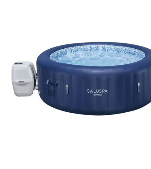 SaluSpa Corsica Energy-Saving Smart AirJet Inflatable Hot Tub, 77" x 28"