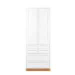 PANTRY DRAWER CABINET 24" TO 36" WIDE X 93" TALL - CUSTOM PDC3693 INSET SHAKER CABINETS