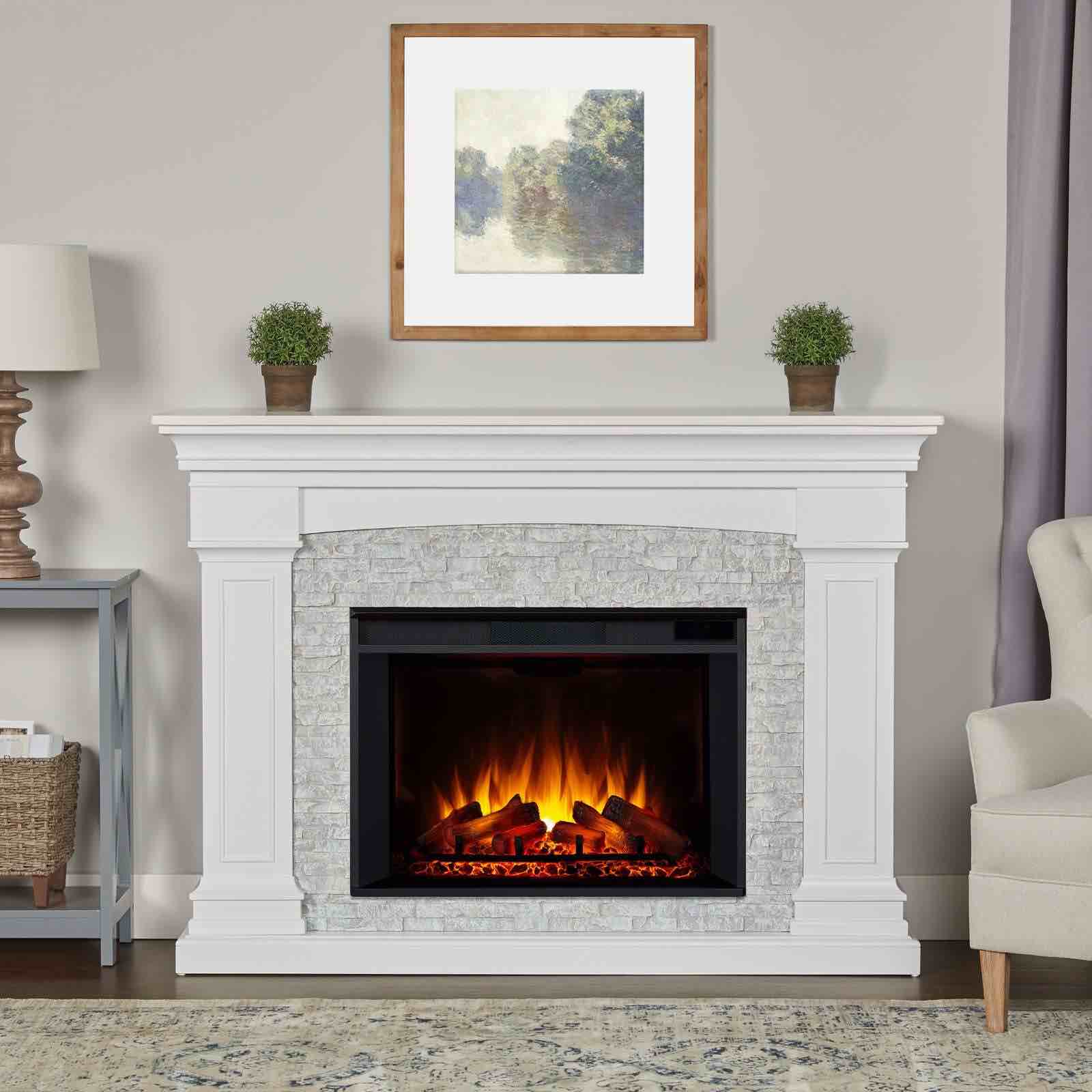 Deland Grand Electric Fireplace