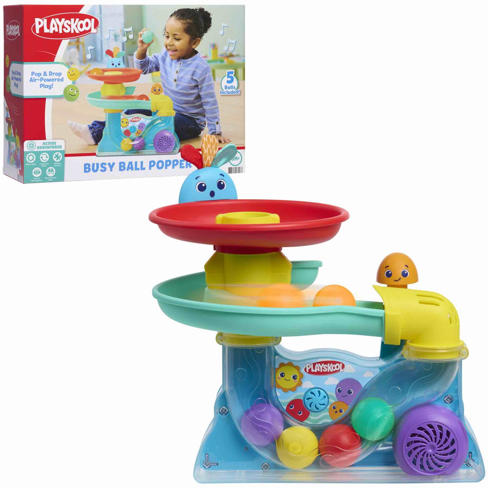 Playskool Busy Ball Popper Interactive Toy with Music and Sound Effects for Toddlers