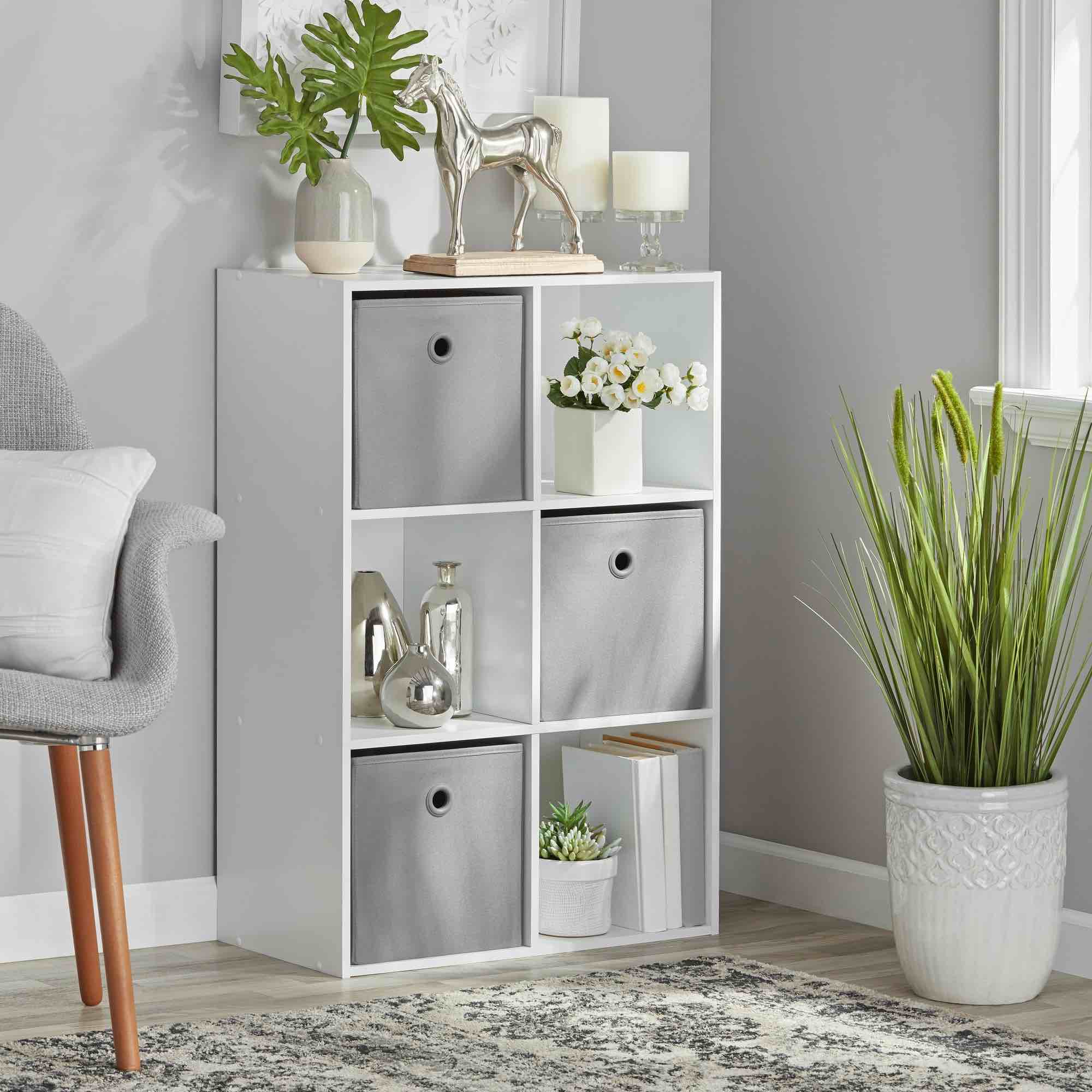 mainstays 6 cube storage organizer