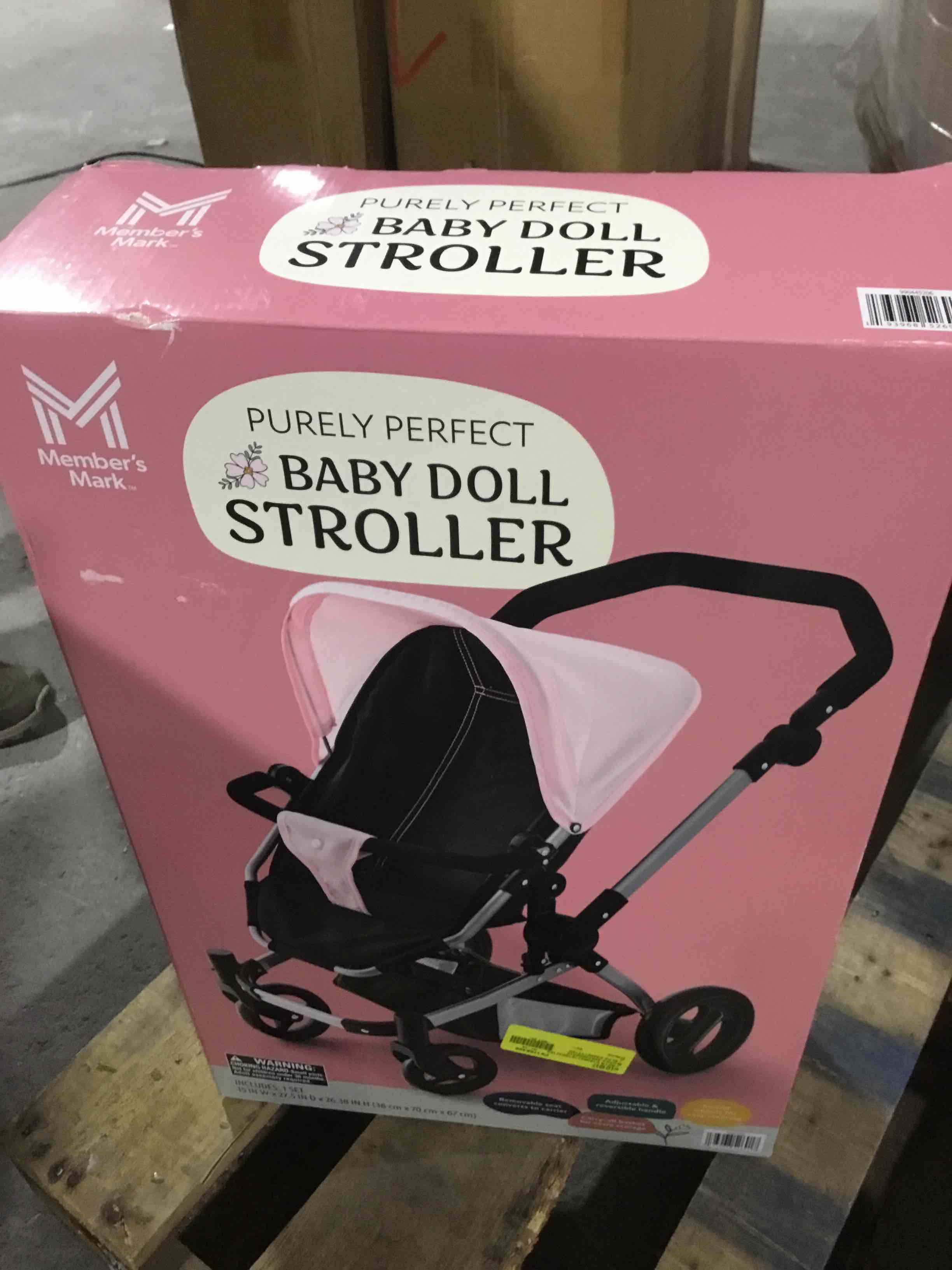 Condition photo showing As Is for Member's Mark Purely Perfect Baby Doll Stroller