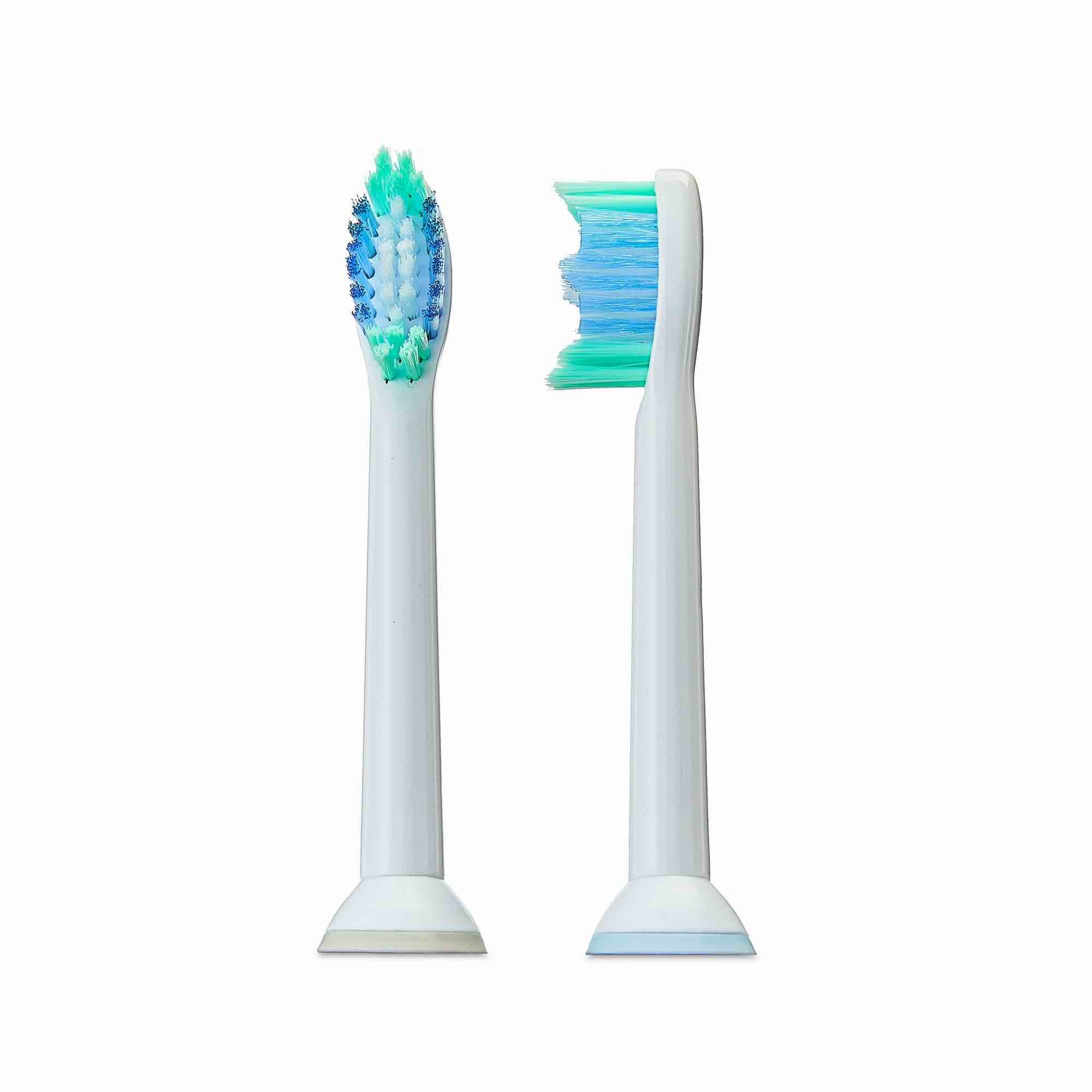 Equate Essential Replacement Toothbrush Brush Heads for Teeth Cleaning for Ages 12 & Up  White  4 Count