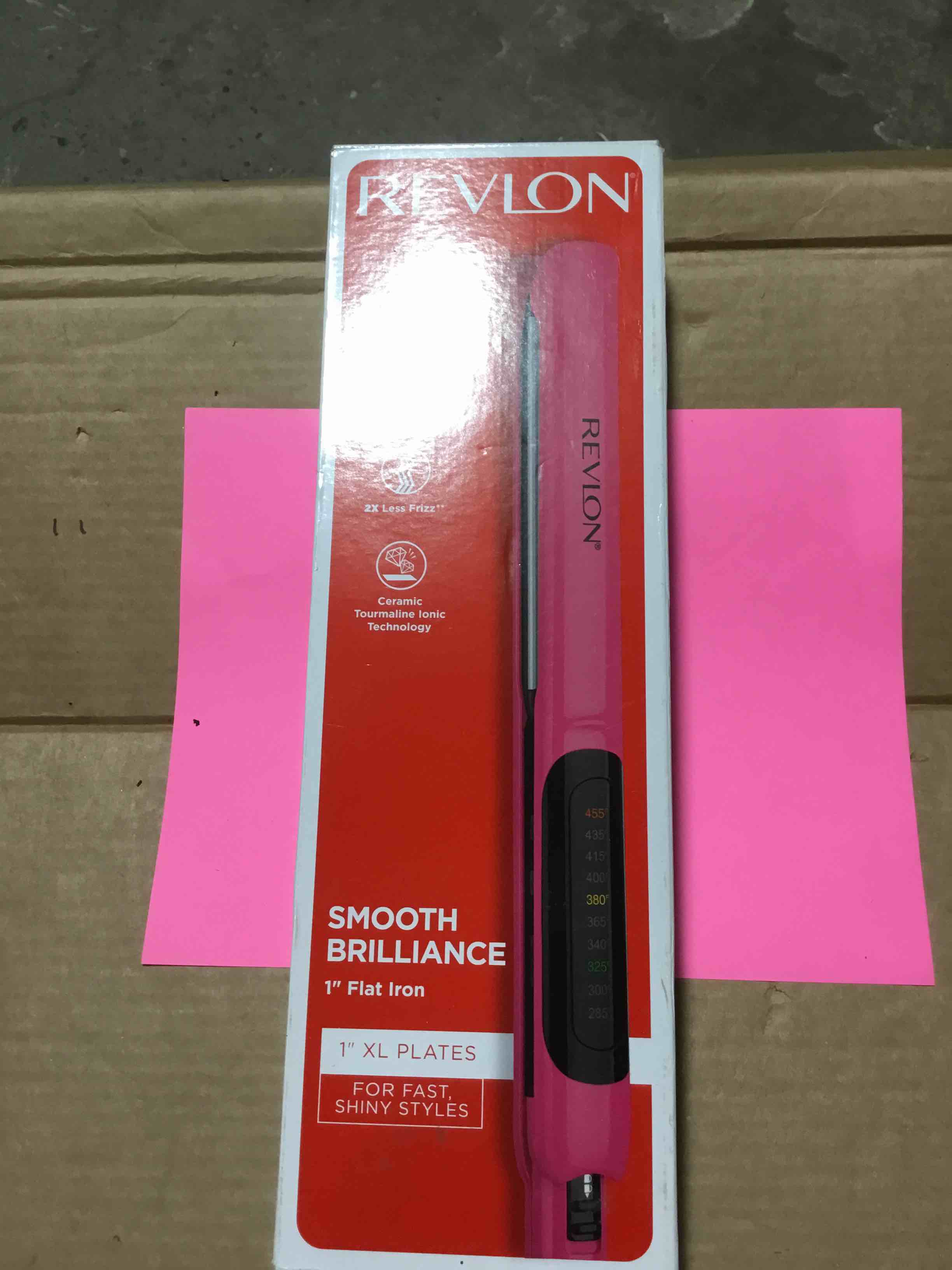 Condition photo showing New/Like New for Revlon 1  Ceramic Flat Iron Hair Straightener  Black