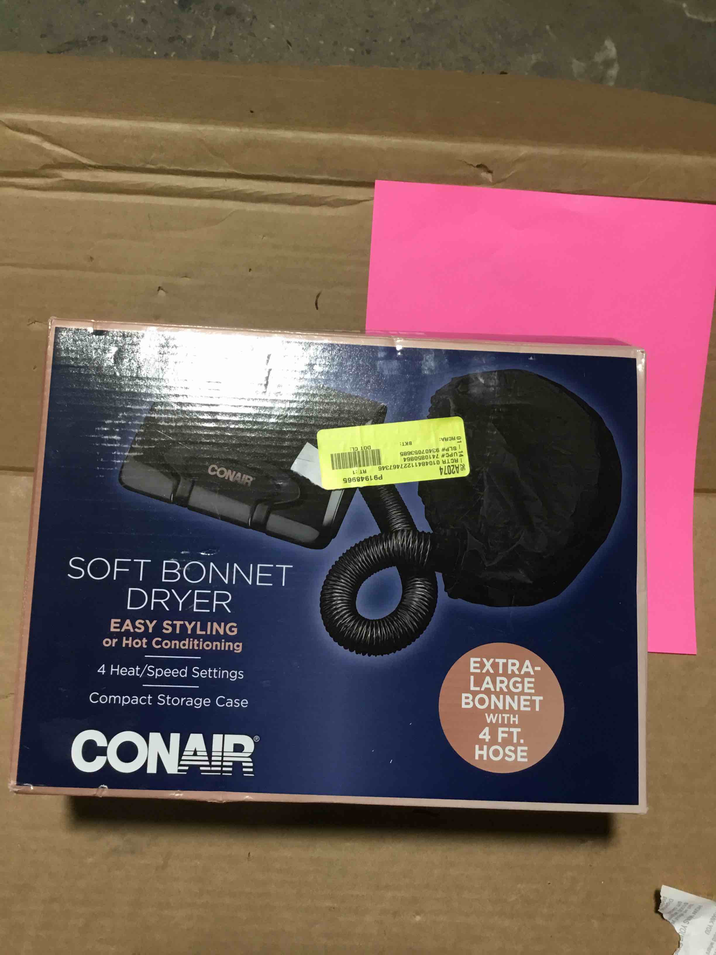 Condition photo showing item condition for Conair Hot Conditioning & Styling Soft Bonnet Hair Dryer