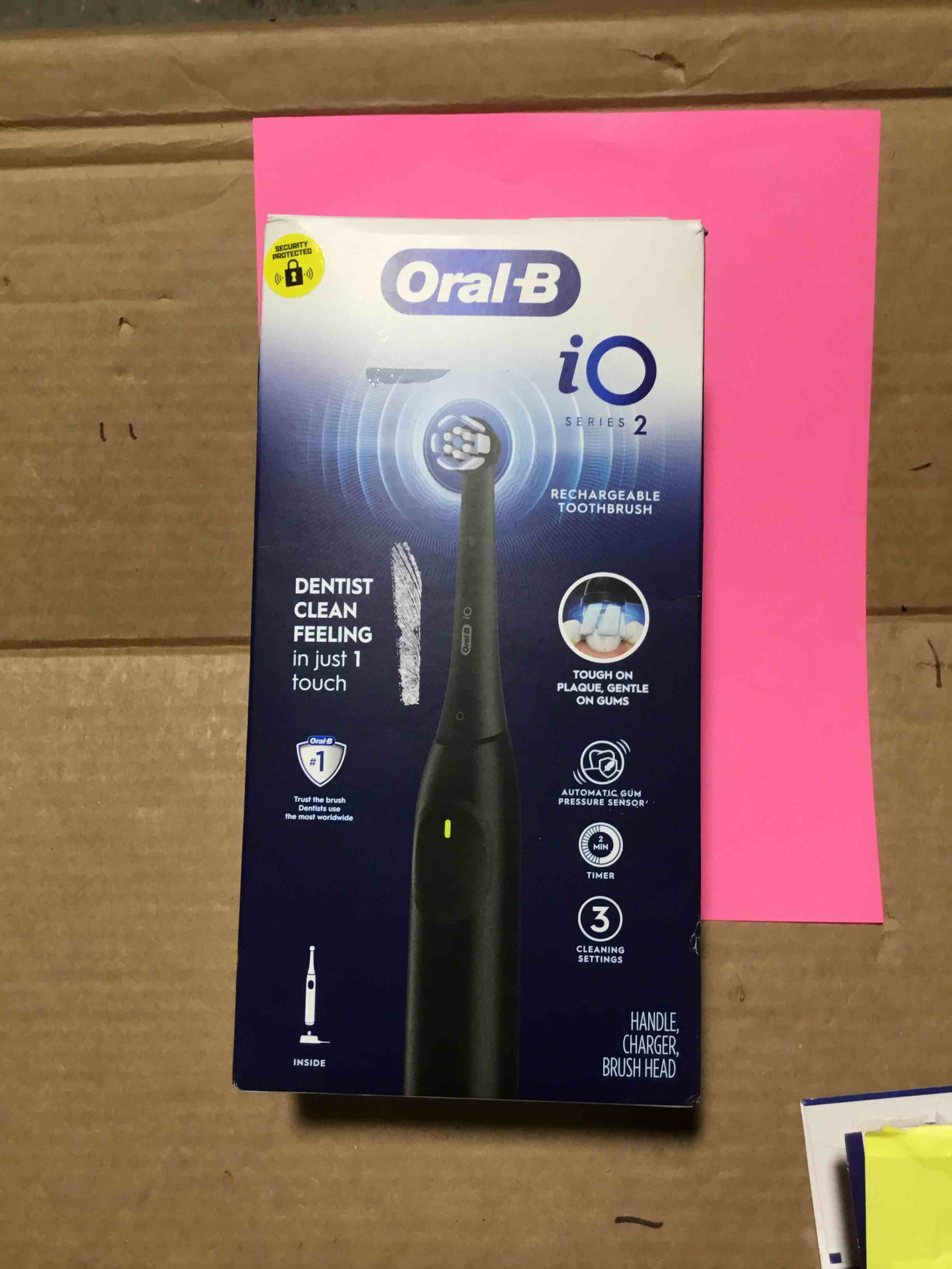 Condition photo showing Good Condition for Oral-B iO Series 2 Rechargeable Electric Toothbrush  Night Black with 1 Gentle Care Brush Head for Adults and Children 3+