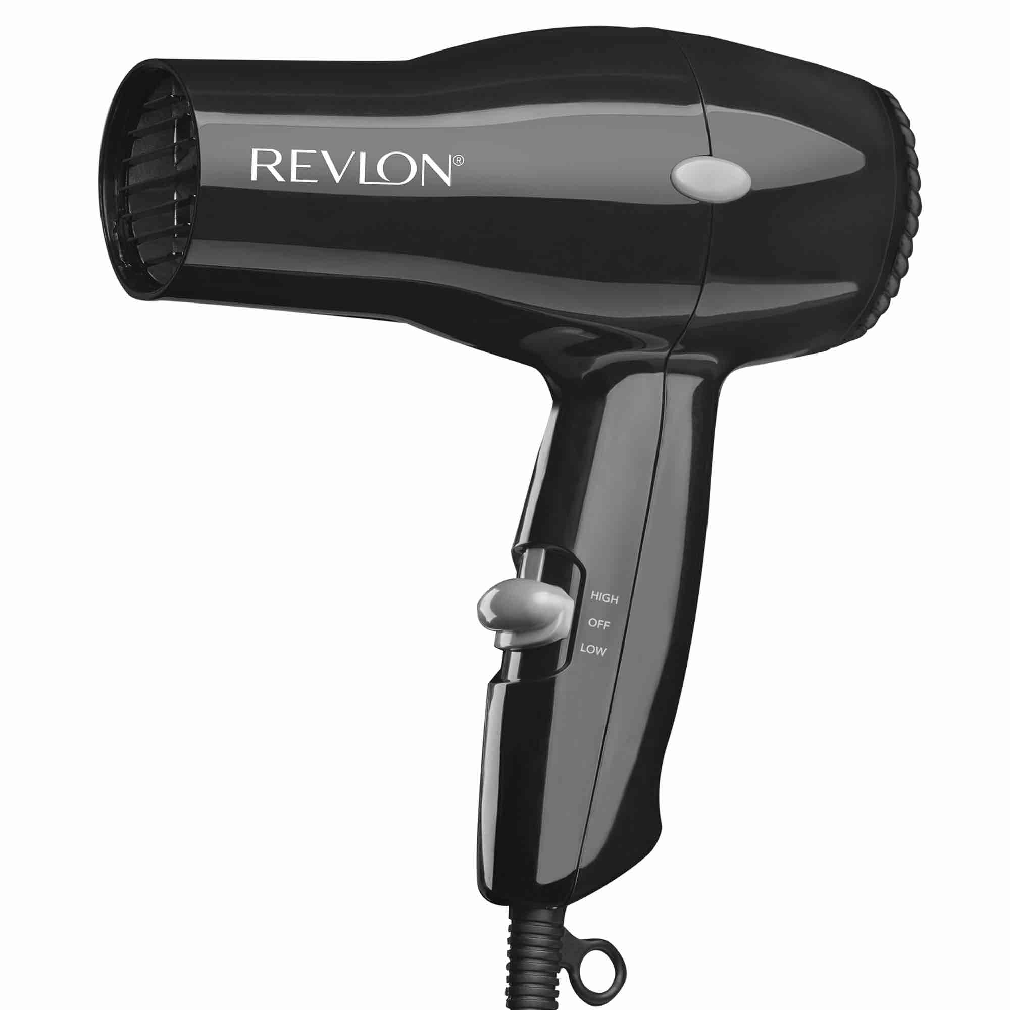 revlon 1875w compact styling lightweight hair dryer - black