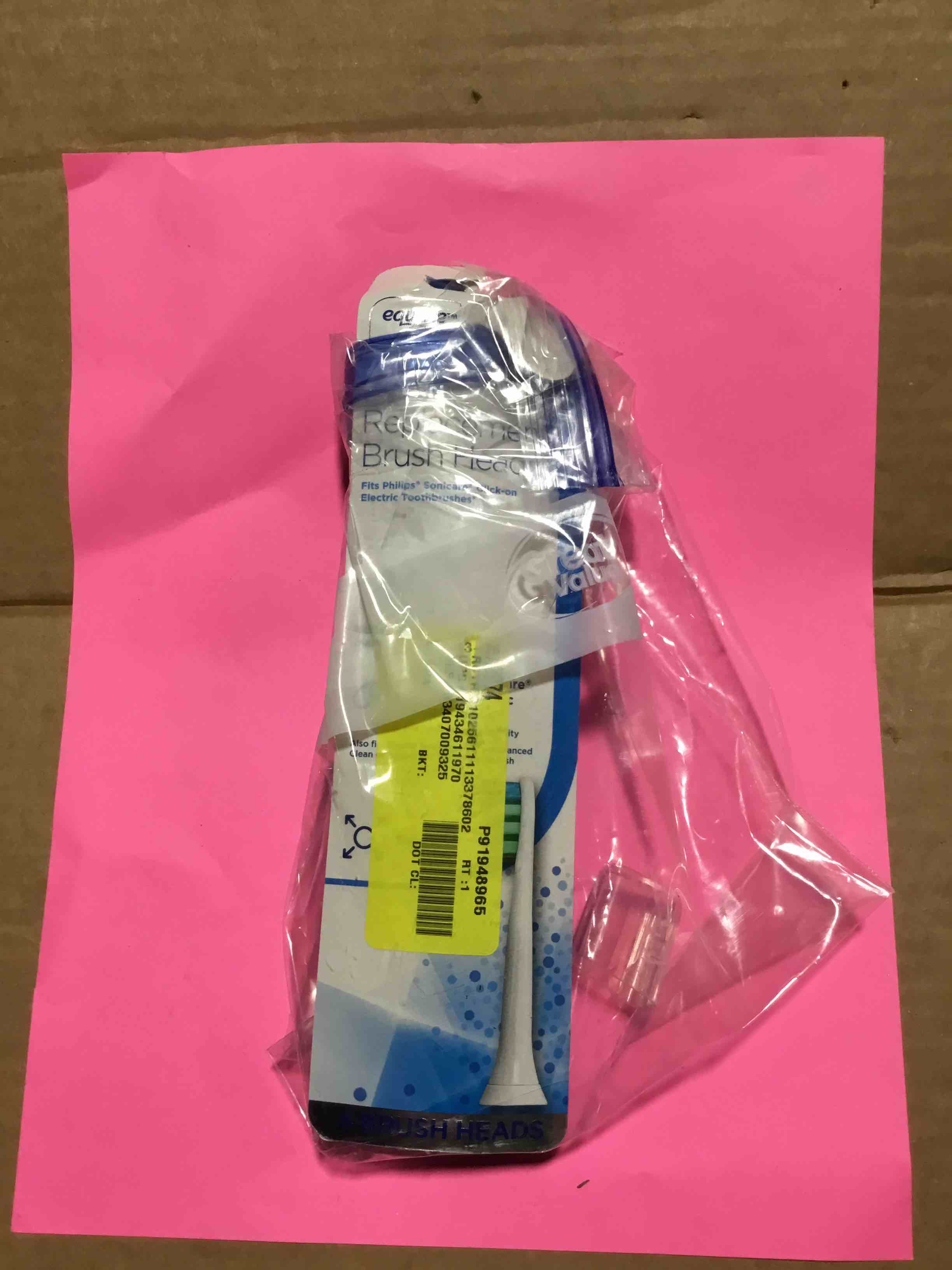 Condition photo showing As Is for Equate SmileSonic Pro Advanced Clean Sonic Replacement Toothbrush Brush Heads  White  4 Count