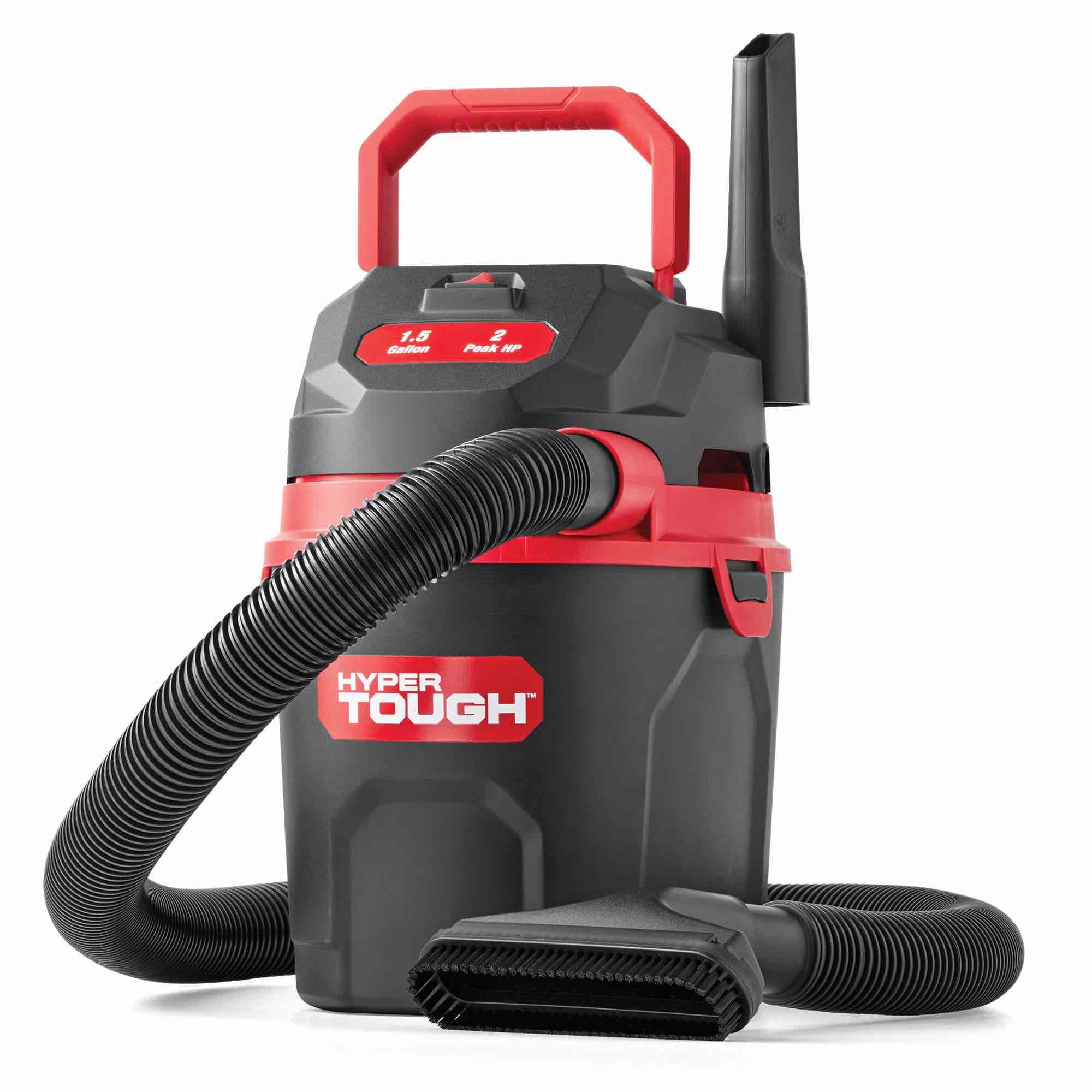 hyper tough 1.5 gallon 2 peak hp poly wet/dry vacuum  vh105 3502  new