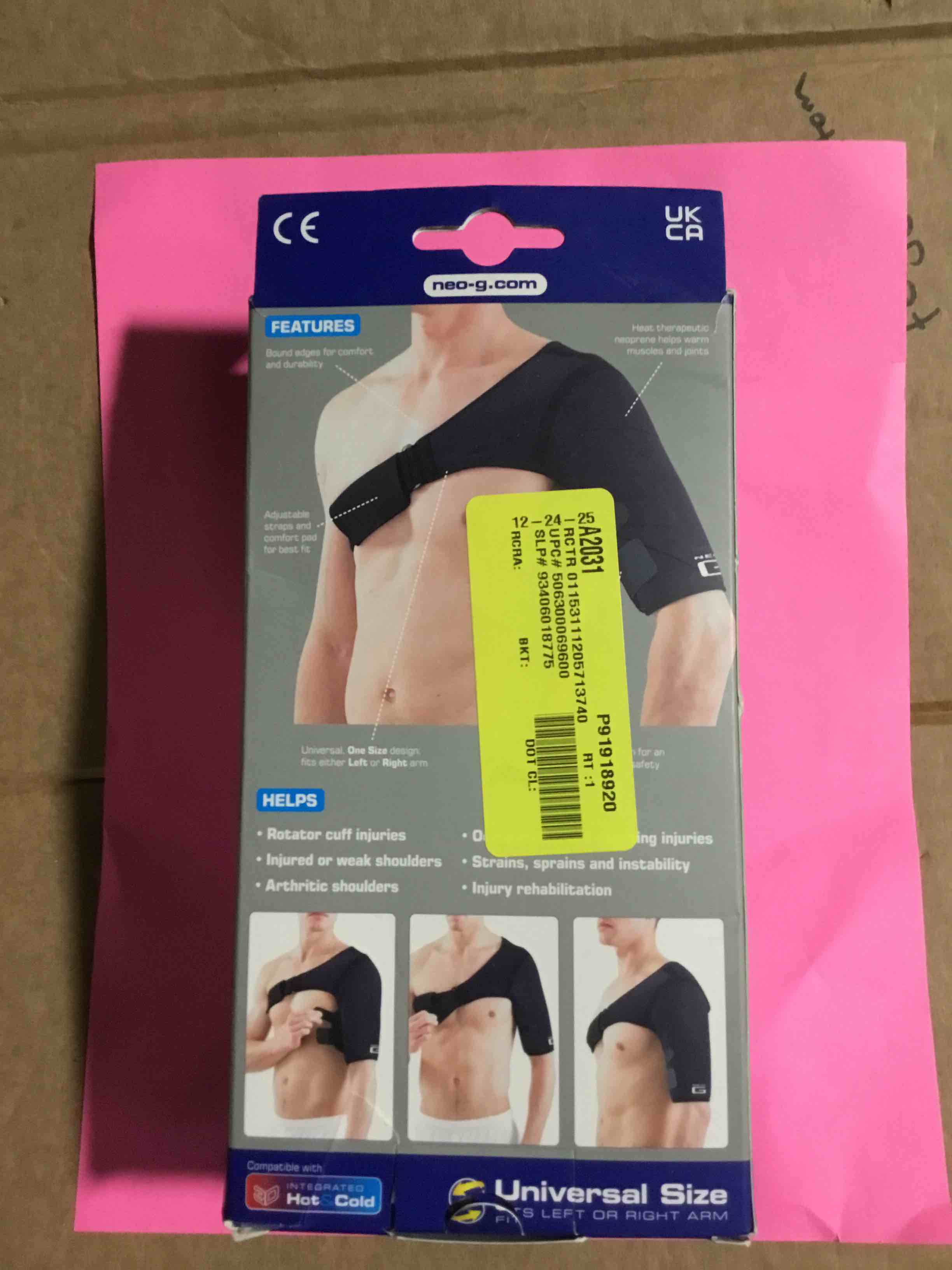 Condition photo showing Good Condition for Neo G Easy-Fit Adjustable Neoprene Shoulder Support Brace, One Size FSA/HSA Eligible