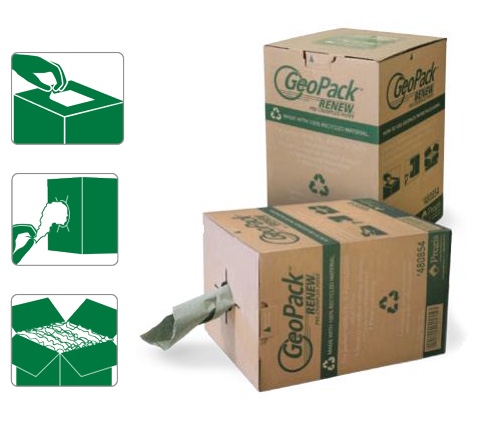Green Recycled Geo Pack Paper - 12"x1500'
