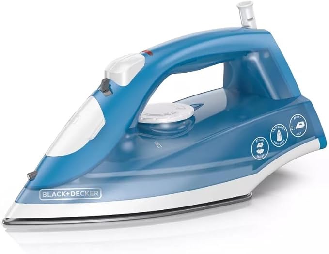 black+decker steam iron - white