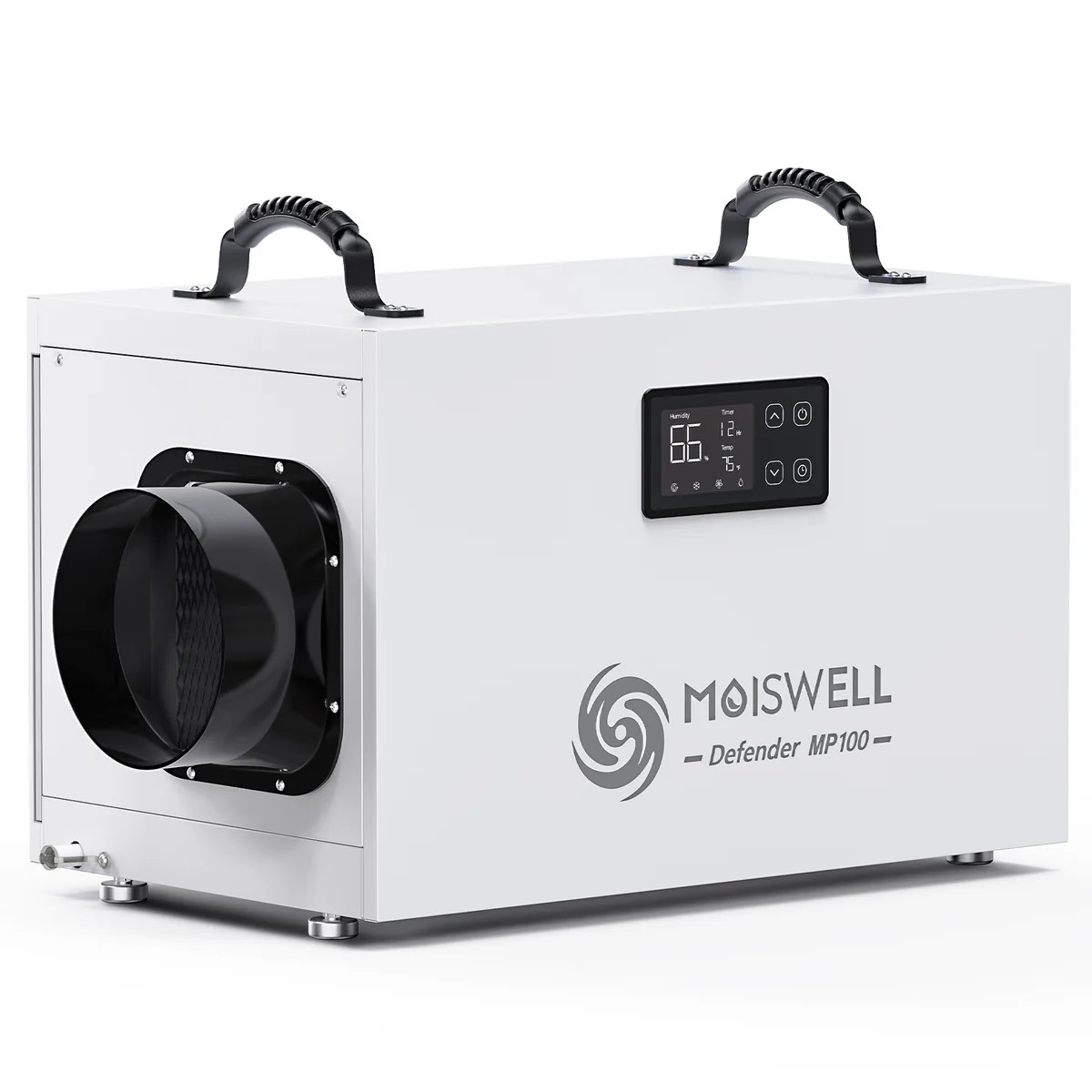 235 Pints Commercial Dehumidifier with Pump and Drain Hose for Crawlspace & Basement | MOISWELL Defender MP100