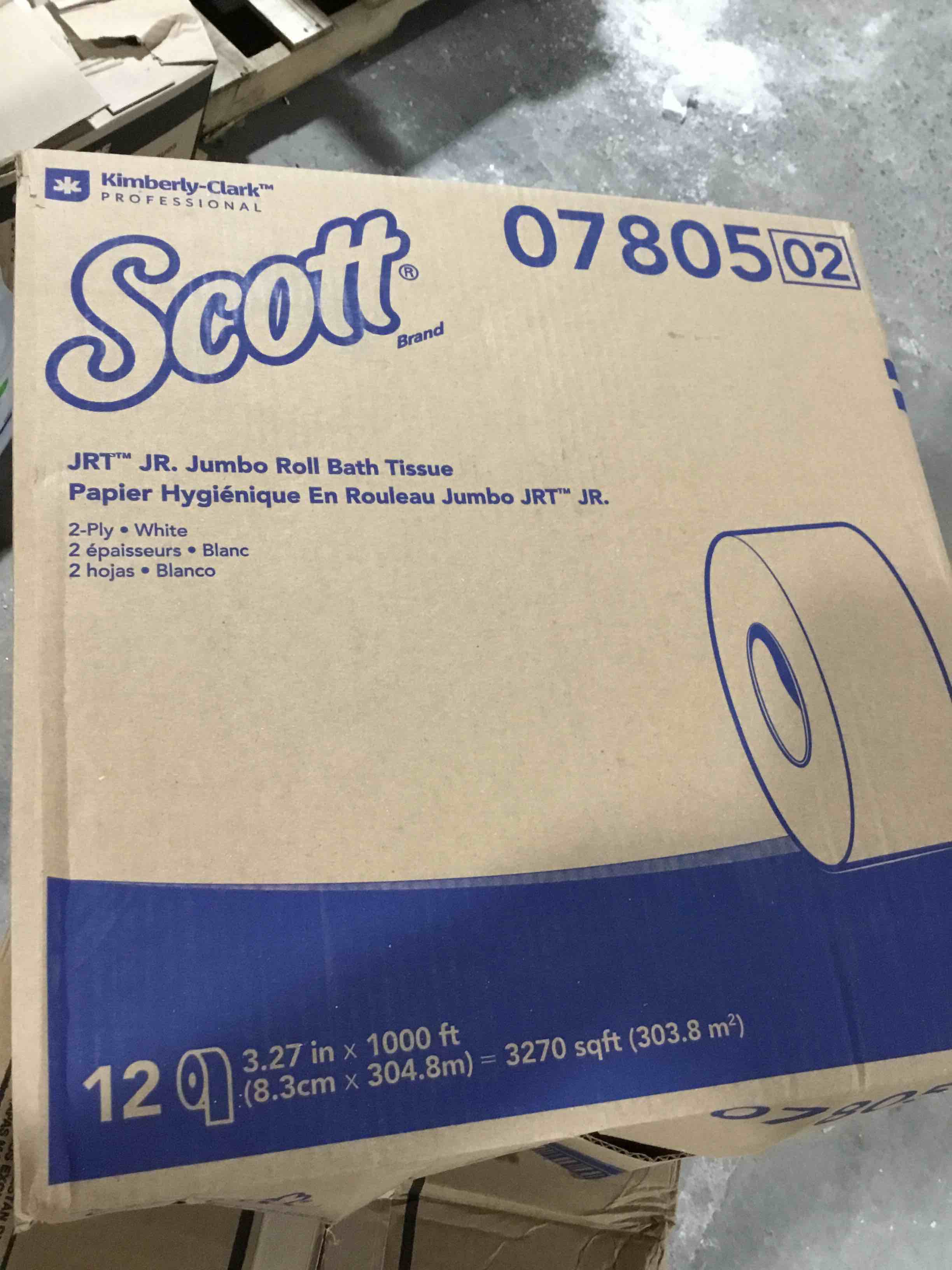 Condition photo showing New/Like New for Scott Essential JRT Bathroom Tissue  Septic Safe  2-Ply  White  1000 ft  12 Rolls/Carton -KCC07805