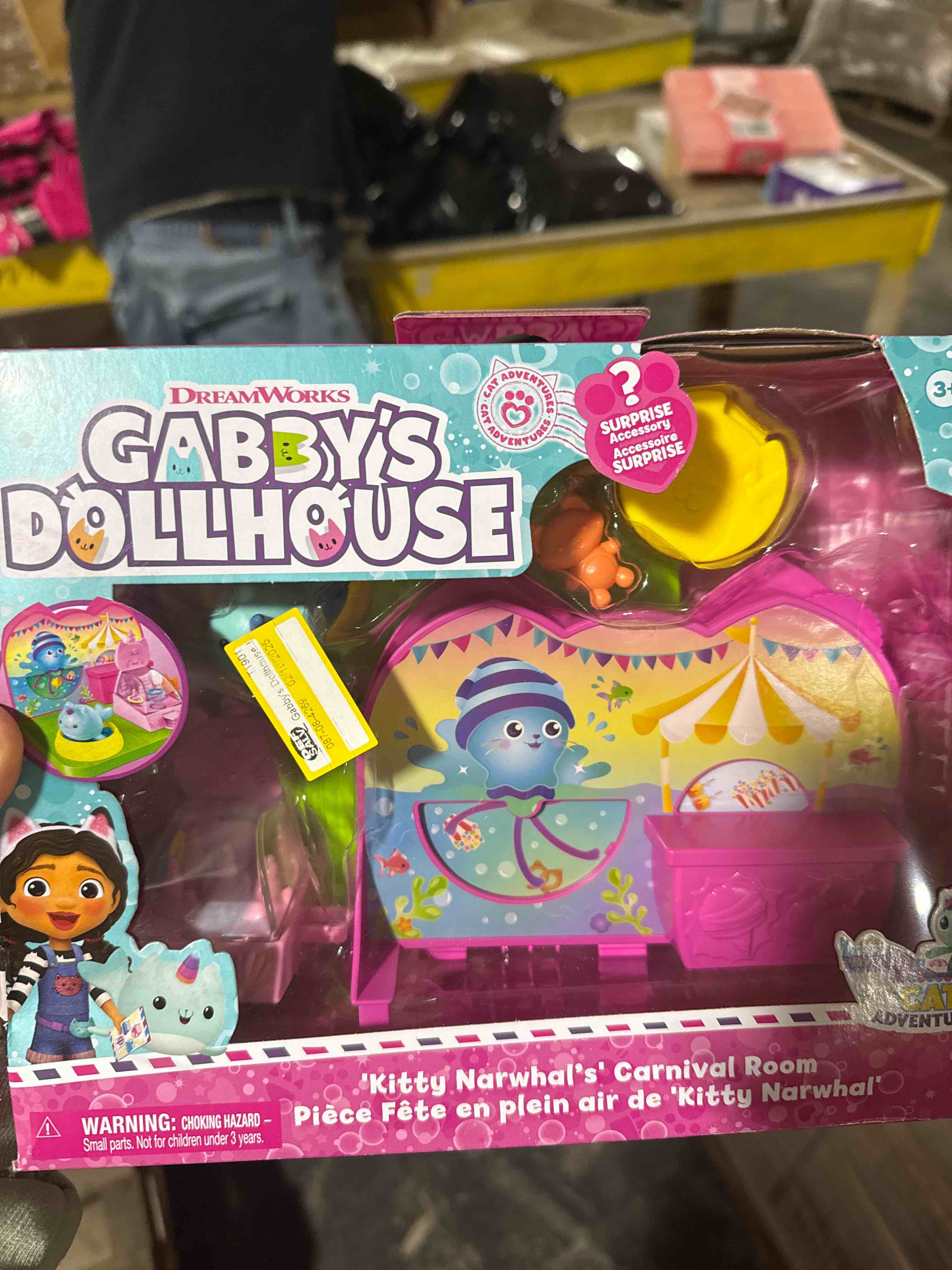 Condition photo showing Brand New for Gabby’s Dollhouse, Celebration Series Baby Box Cat Bobble Figure with Dollhouse Furniture and Accessories, Kids Toys for Girls & Boys Ages 3 and Up