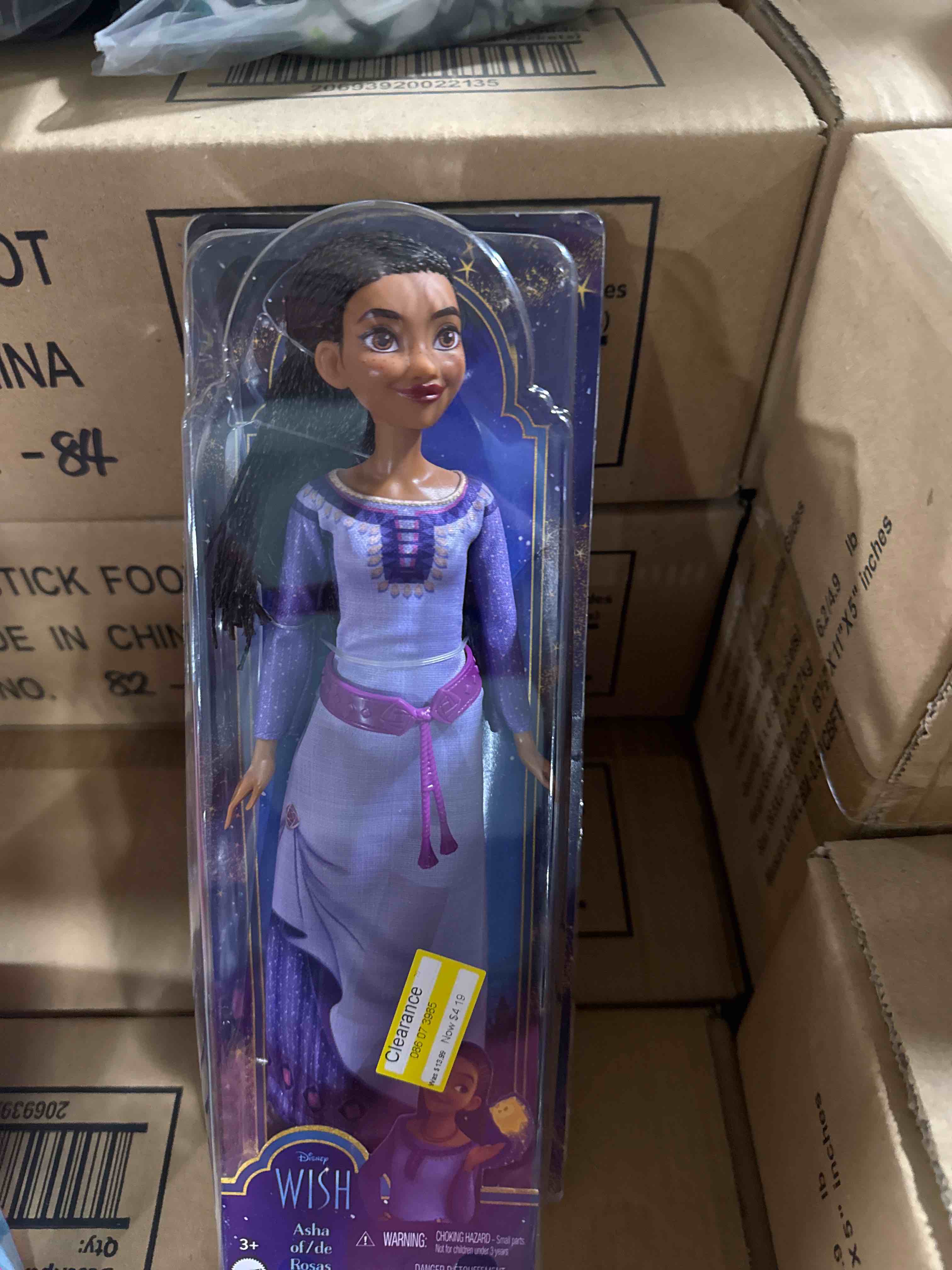 Condition photo showing Brand New for Mattel Disney Wish Toys, Asha of Rosas Posable Fashion Doll with Natural Hair, Removable Clothes, Shoes & Accessories