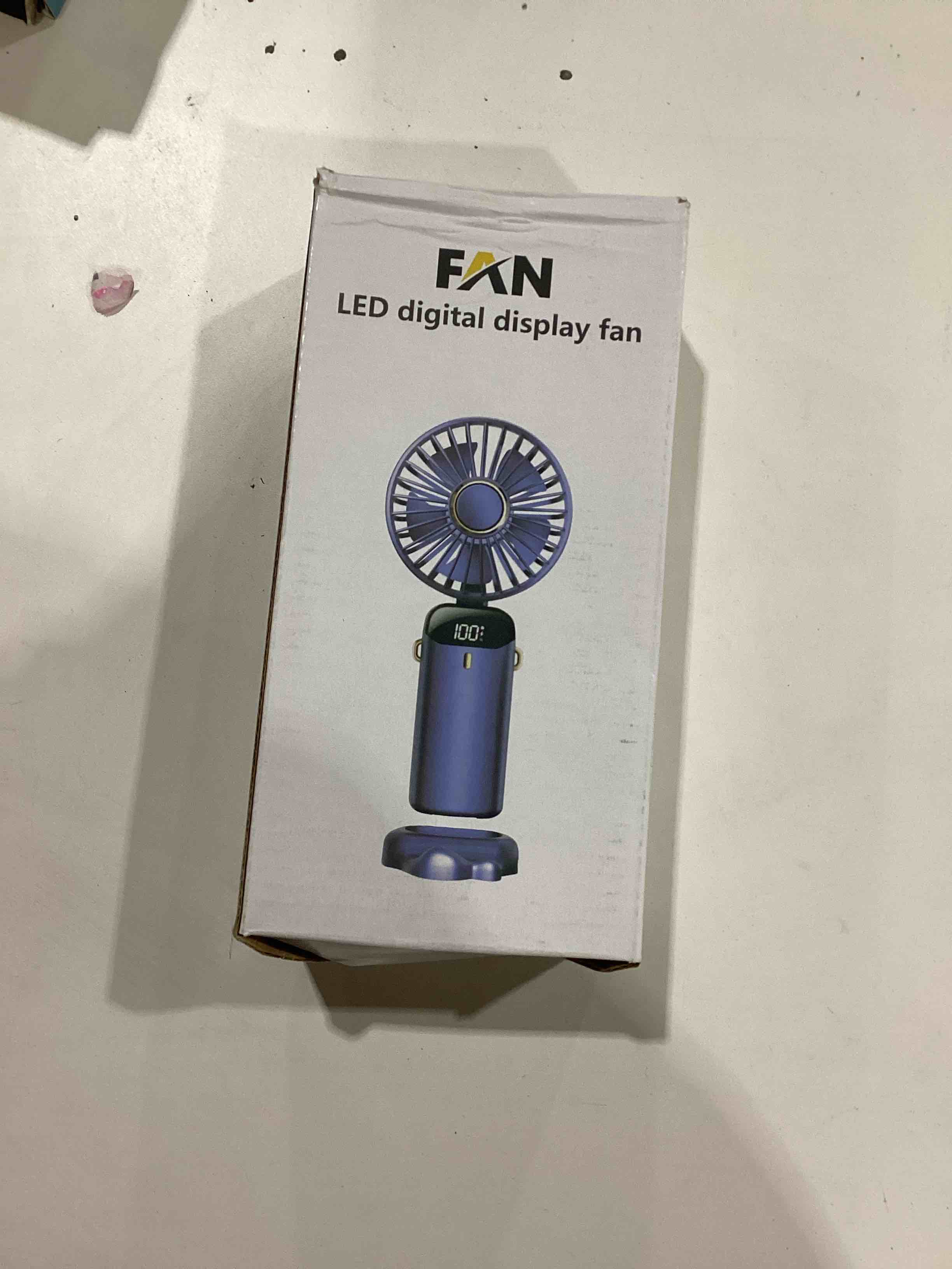 green LED digital display fan