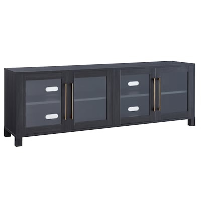 Hailey Home Quincy Modern/Contemporary Charcoal Gray Tv Stand (Accommodates TVs more than 70-in)
