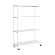 4-Tier Steel Shelving With Shelf Liners, 36" W X 14" D X 56.5" H