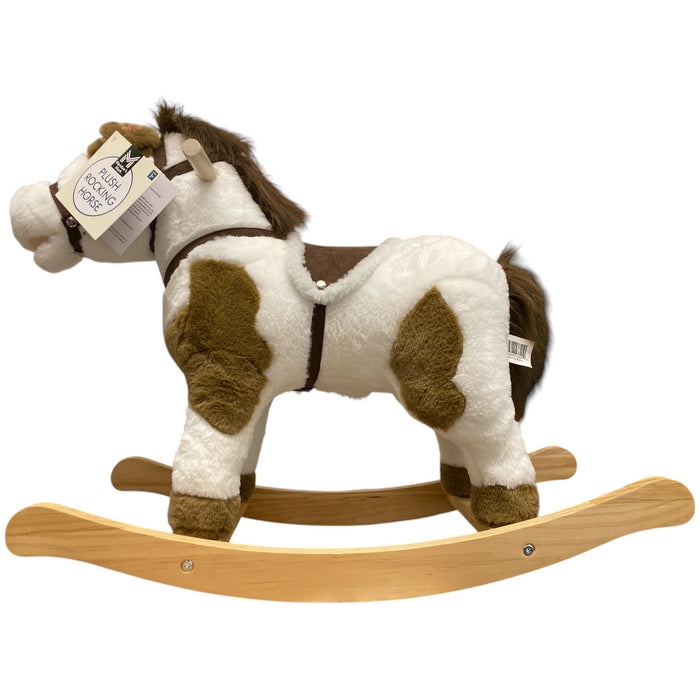Member's Mark Battery Operated Animated Rocking Horse, Brown/White
