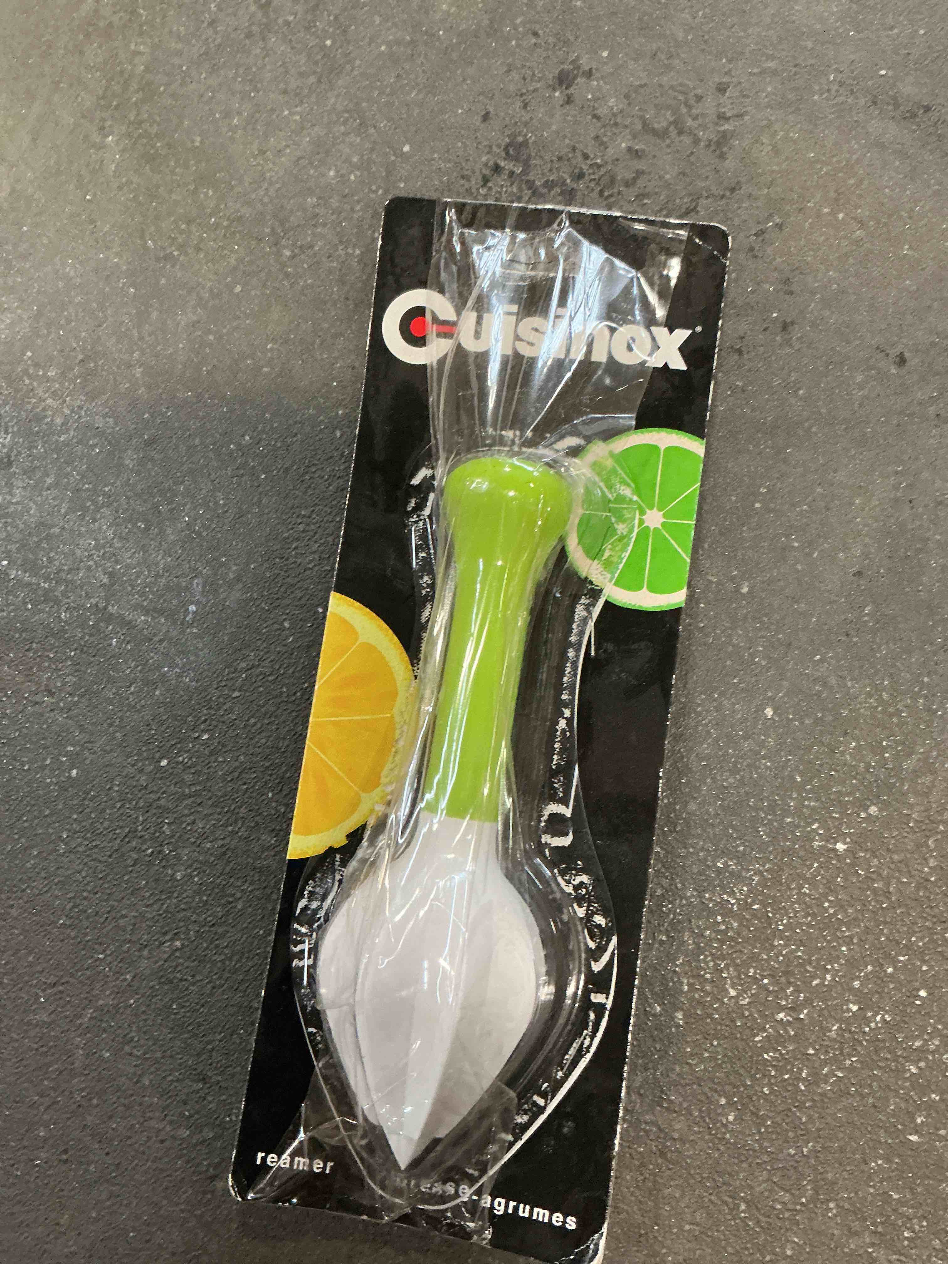 Condition photo showing Good Condition for Cuisinox Citrus Reamer Manual Juicer, 7.25",Green and White