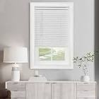 Cordless Light Filtering Mini Blind - 23 Inch Width, 48 Inch Length, 1" Slat Size - Pearl White - Cordless GII Morningstar Horizontal Windows Blinds for Interior by Achim Home Decor