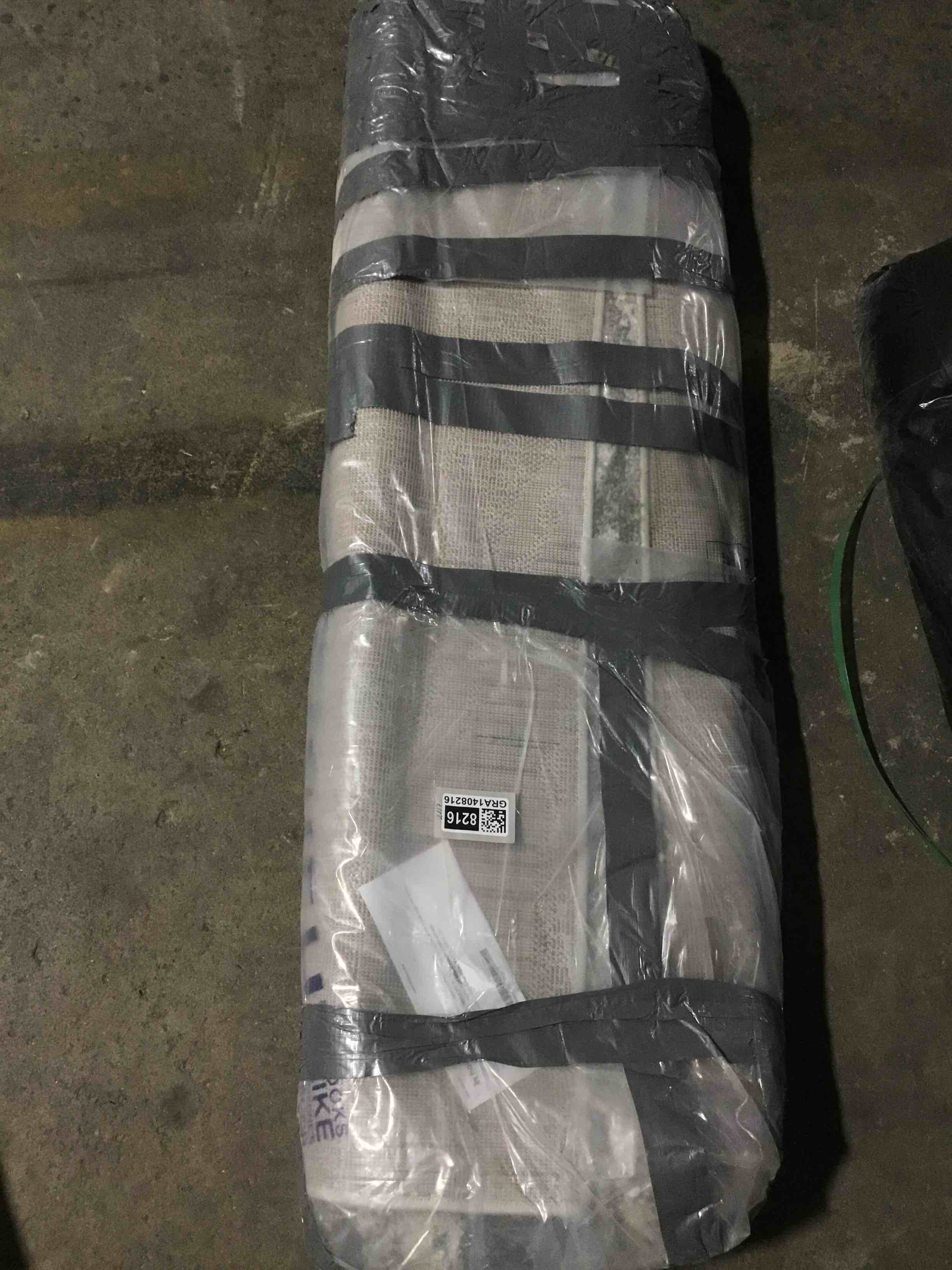 SAFAVIEH Adirondack Collection Area Rug - 9' x 12', Cream & Grey, Modern Wave Distressed Design, Non-Shedding & Easy Care, Ideal for High Traffic Areas in Living Room, Bedroom (ADR125C)