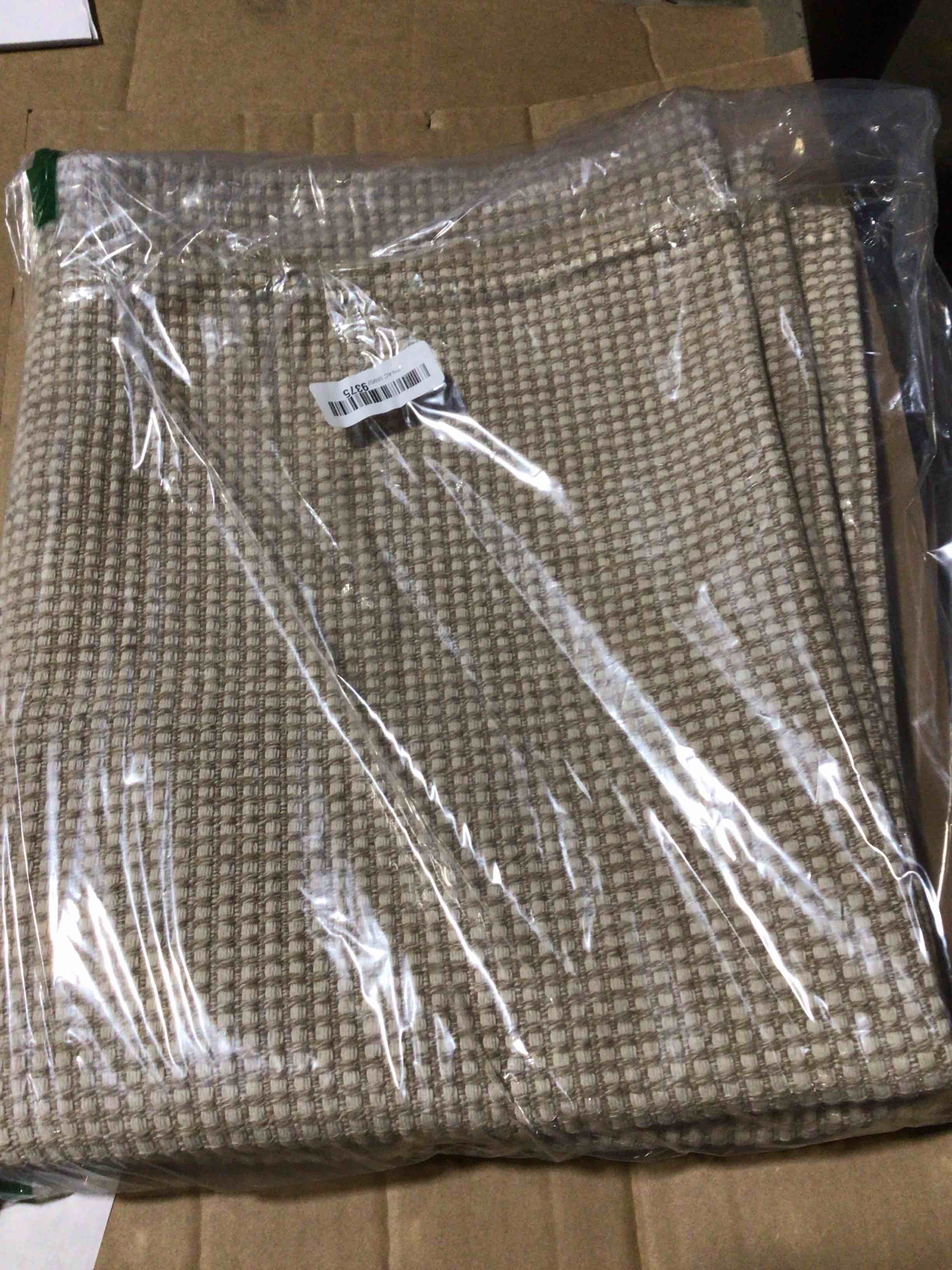 Condition photo showing New/Like New for KOZYFLY Rugs for Entryway 3x5 ft Washable Area Rug Non Slip Rubber Backed Entry Rug Woven Indoor Door Mat Cotton Kitchen Rugs Floor Carpet for Entryway, Foyer, Backdoor, Ivory/Khaki 3' x 5' (Rectangular) Ivory/Khaki