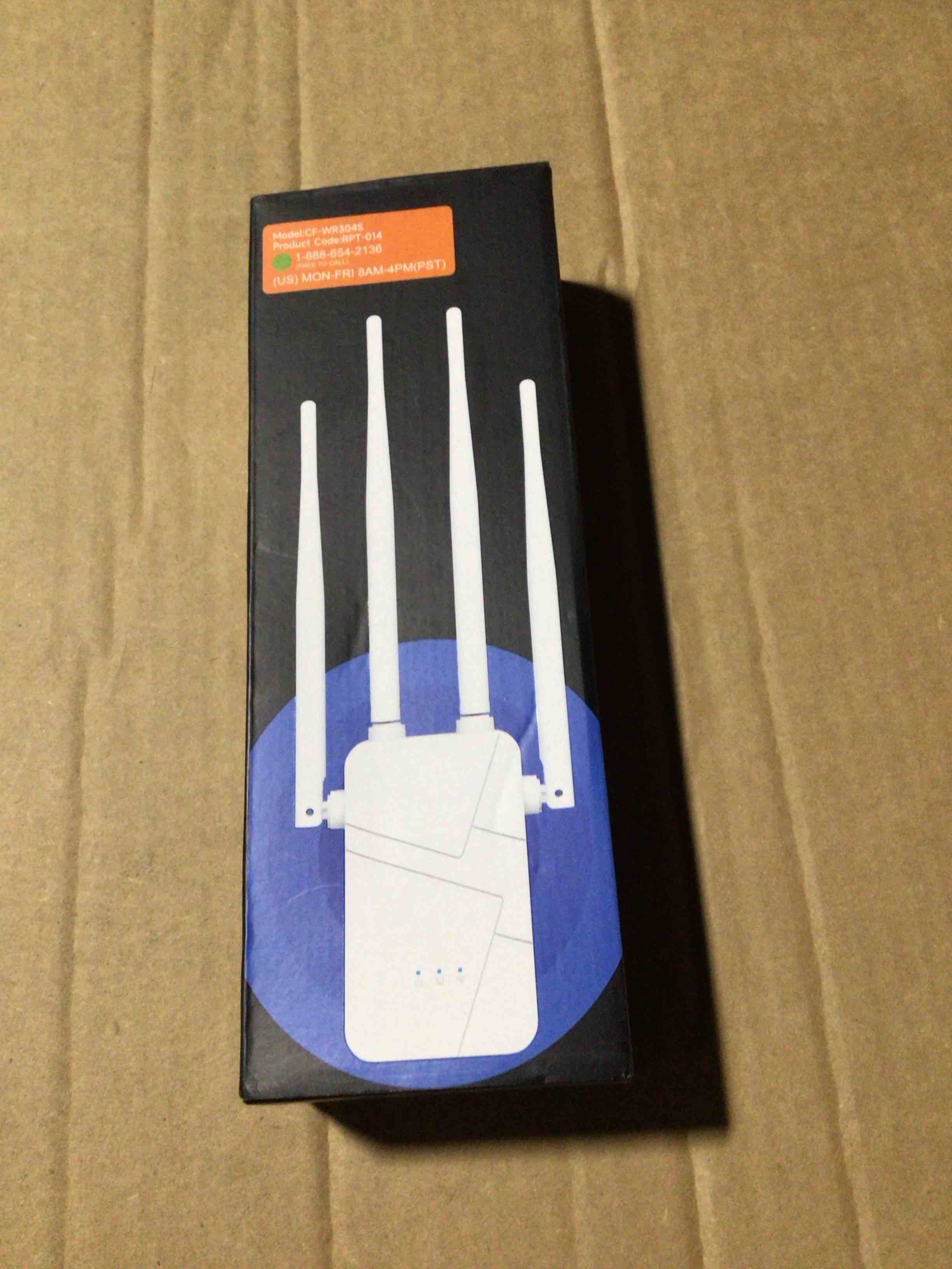 Condition photo showing New/Like New for 2026 WiFi Extender Signal Booster for Home, 15000sq.ft Wireless Internet Repeater, Long Range WiFi Booster and Signal Amplifier w/Ethernet Port, WiFi Router Extender Support 99% Devices, 1-Tap Setup Black