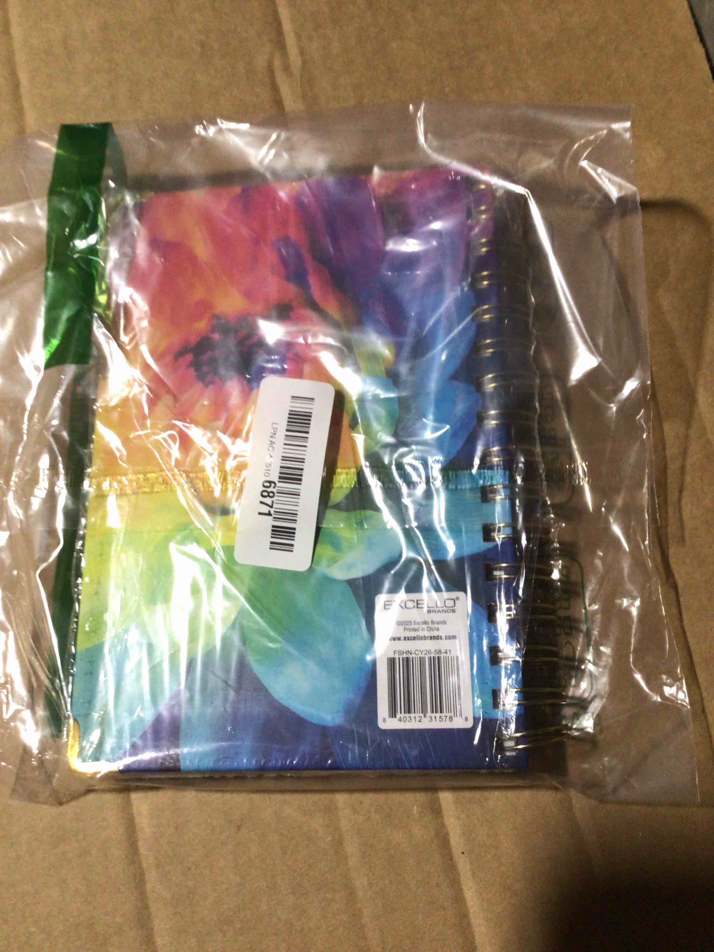 Condition photo showing New/Like New for HARDCOVER 2026 Planner, 5.5"x8": 14 Months (November 2025 - December 2026), Daily Weekly Monthly Planner, Yearly Agenda, Bookmark, Pocket Folder and Sticky Note Set (Rainbow Petals) 5.5" x 8" Rainbow Petals