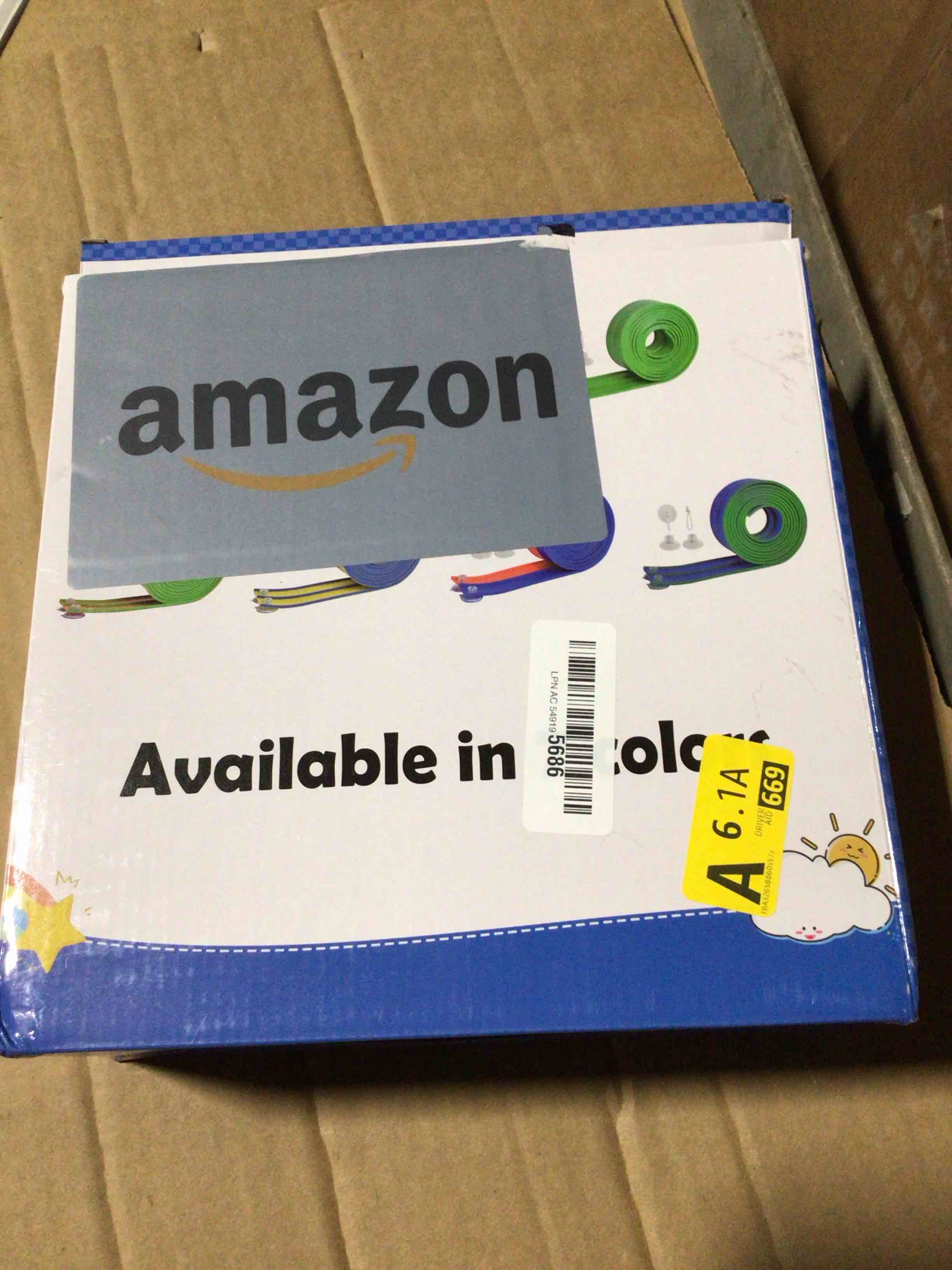 Condition photo showing New/Like New for Flexible Race Car Track 15 Ft Starter Set with Suction Cups Compatible with Diecast 1/64th Car for Ages 3 & Up Classic Blue and Red Double Track Long Rolls Up Portable Racetrack Blue Red