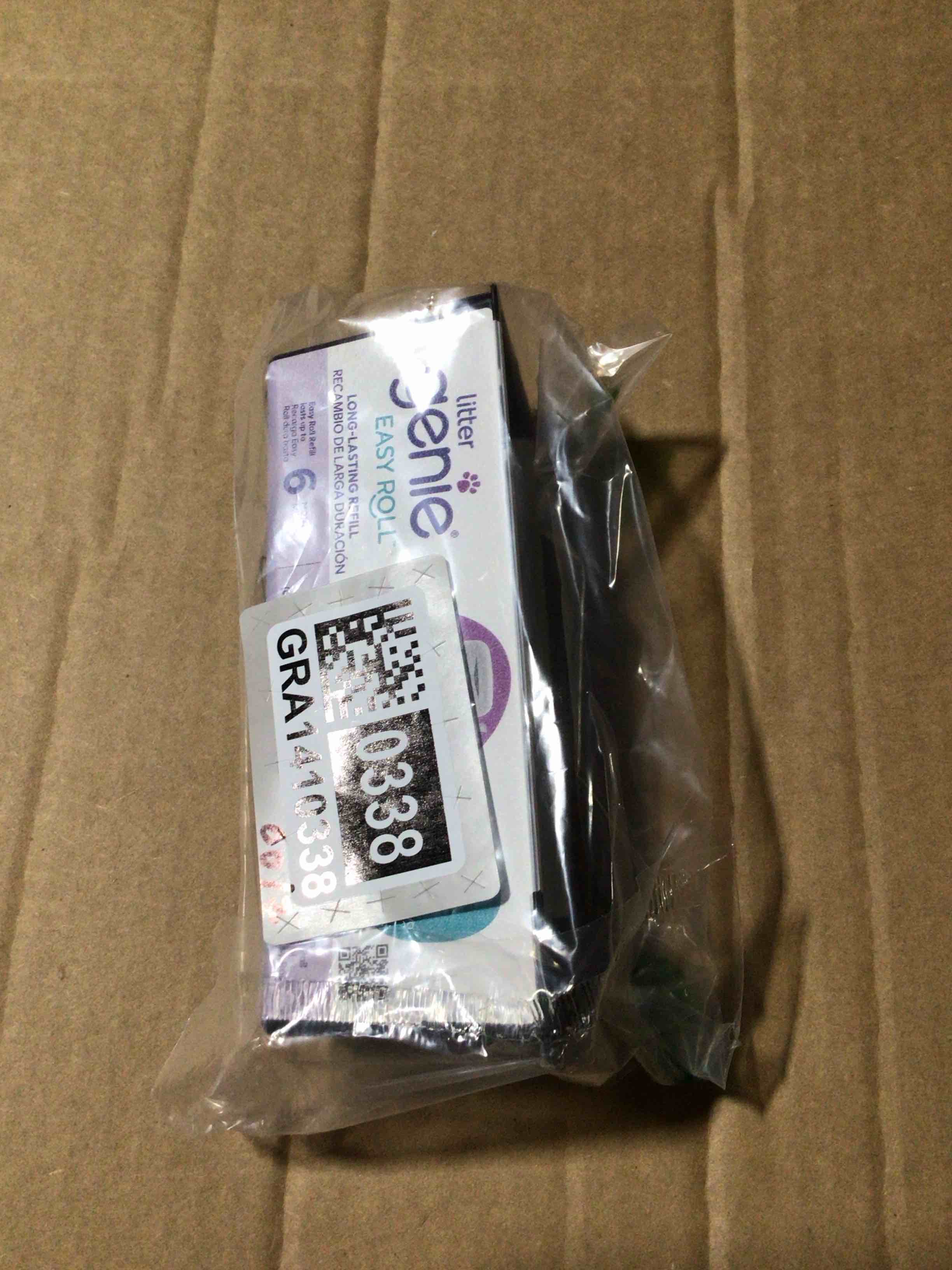 Condition photo showing New/Like New for Litter Genie Easy Roll Refill Bags (1-Pack) | Up to 6 months of supply in 1 Roll of 24 tear-off Bags | Ultimate Odor Control Cat Litter Bags 24 Count (Pack of 1) Plastic Package
