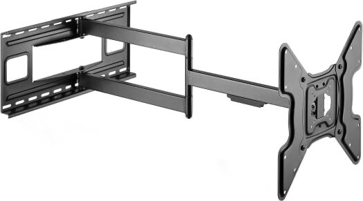 mount-it! long arm tv wall mount | 40" extension full motion corner tv mount | universal fit for flat panel tvs up to 400x400 vesa | 110 lbs capacity