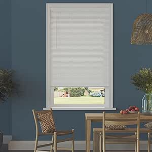 mainstays 1 cordless room darkening vinyl blinds white 42 width x 64 length