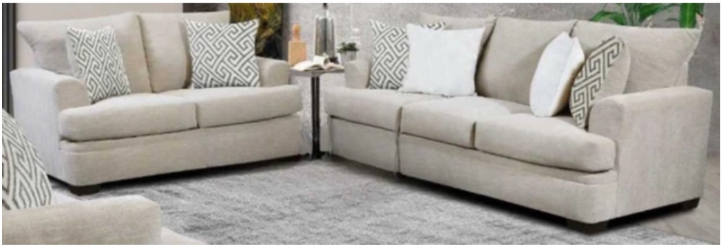 NeoLiving Leo 2-Piece Beige Seating Set