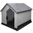 Durable Waterproof Plastic Dog House for Small to Large Sized Dogs, Indoor Outdoor Use Doghouse - Comfortable Retreat for Your Pet (Large)