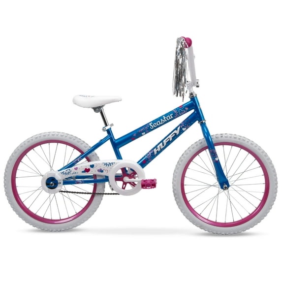 huffy 20 in. sea star girl kids bike blue and pink
