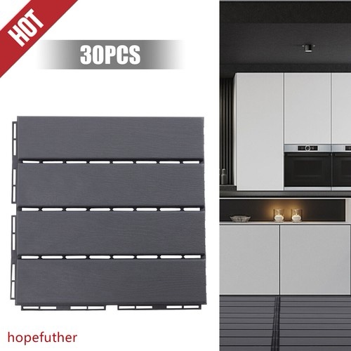 30Pcs 12'' Deck Patio Tile Interlocking PP Plastic Flooring Pavers Tiles Outdoor
