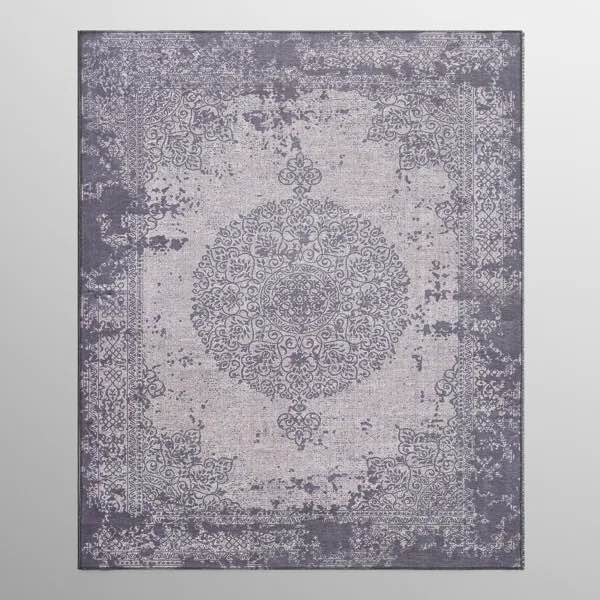 Zehorit Machine Washable Vintage Area Rug For Living Room, Hallway Runner, Entryway Rug 9’x12’