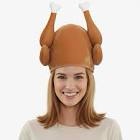 8 Pcs Thanksgiving Turkey Hats Plush and Turkey Funny Headband for Woman Man Thanksgiving Dress up Cosplay Simple Style