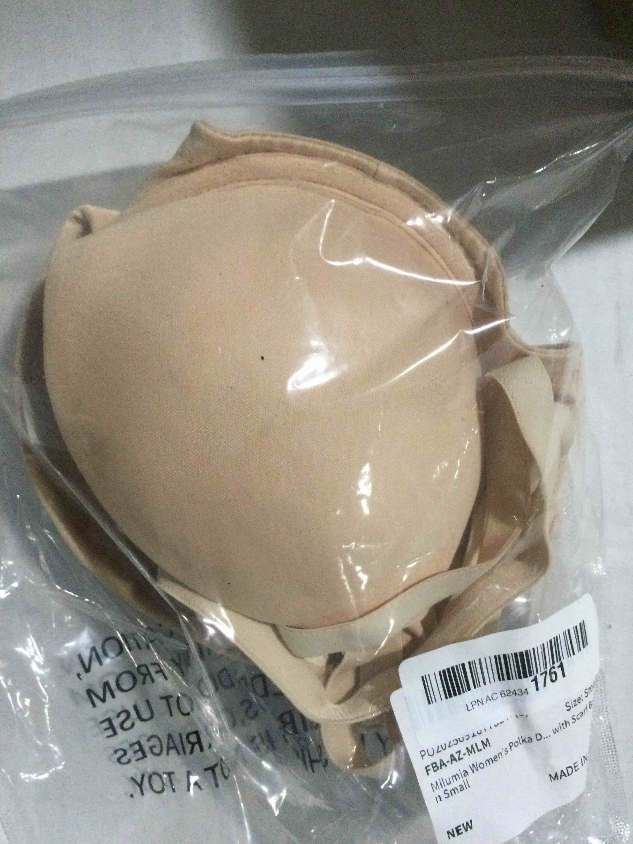 Condition photo showing New/Like New for Plusexy Women's Push Up Strapless Bra Thick Padded Underwire Convertible Multiway Bras 32C Nude