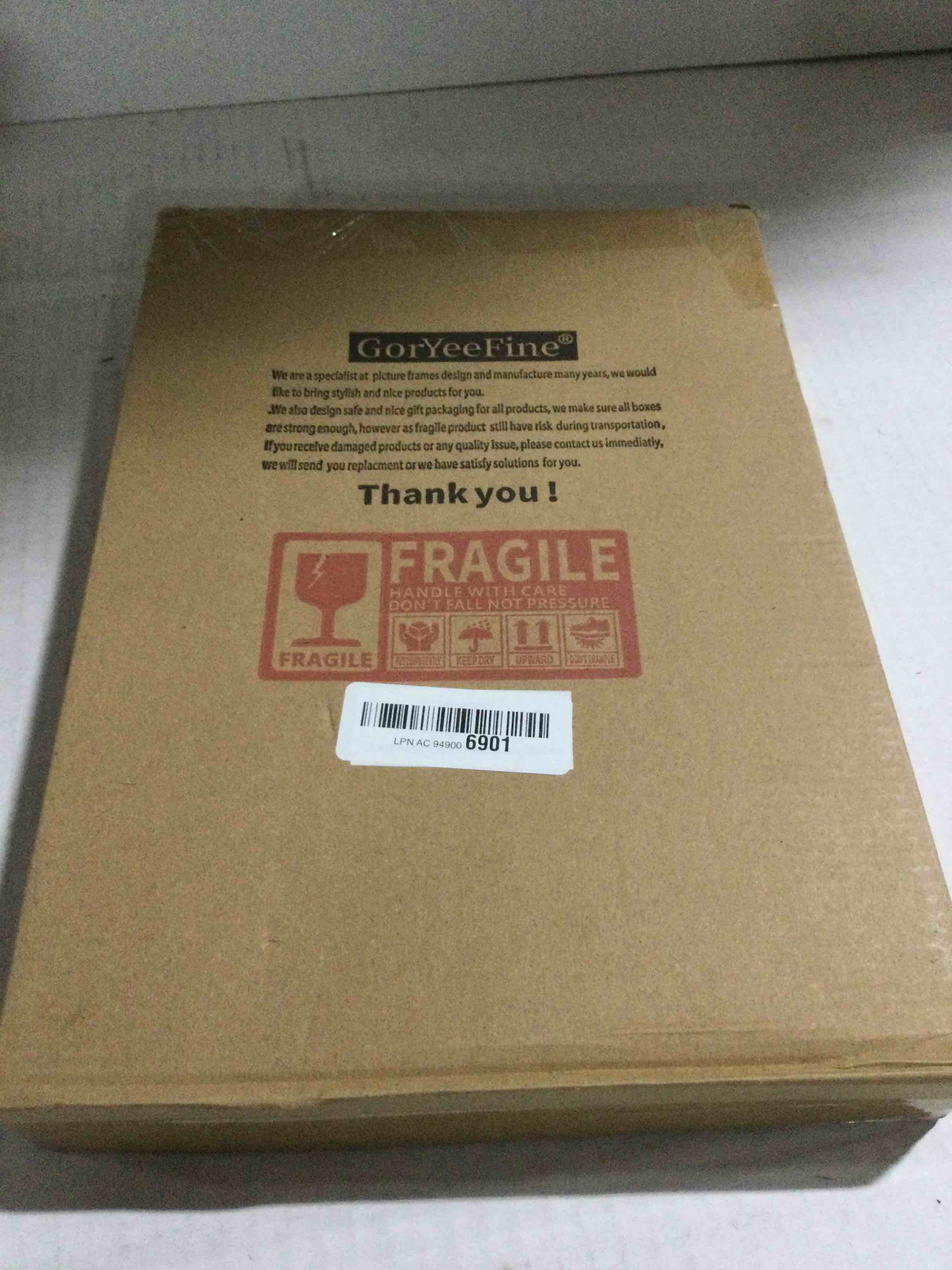 Condition photo showing New/Like New for Gold 8x10'' Floating Frame Set of 2, For Photo Sizes ( 5x7'' ,6x8'' 7x9'' up to 8x10''), Beautiful Metal Lace Edge Frames Adjustable Tabletop/Shelf Photo Frame, Classy Gift Choice for Wedding, 8x10''For 7x9''2PK Gold